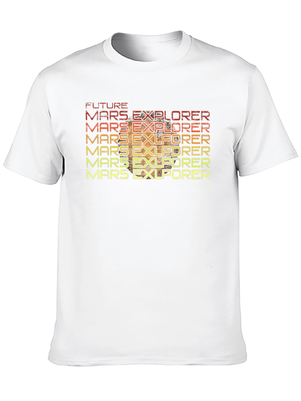 Future Mars Explorer Retro T-Shirt