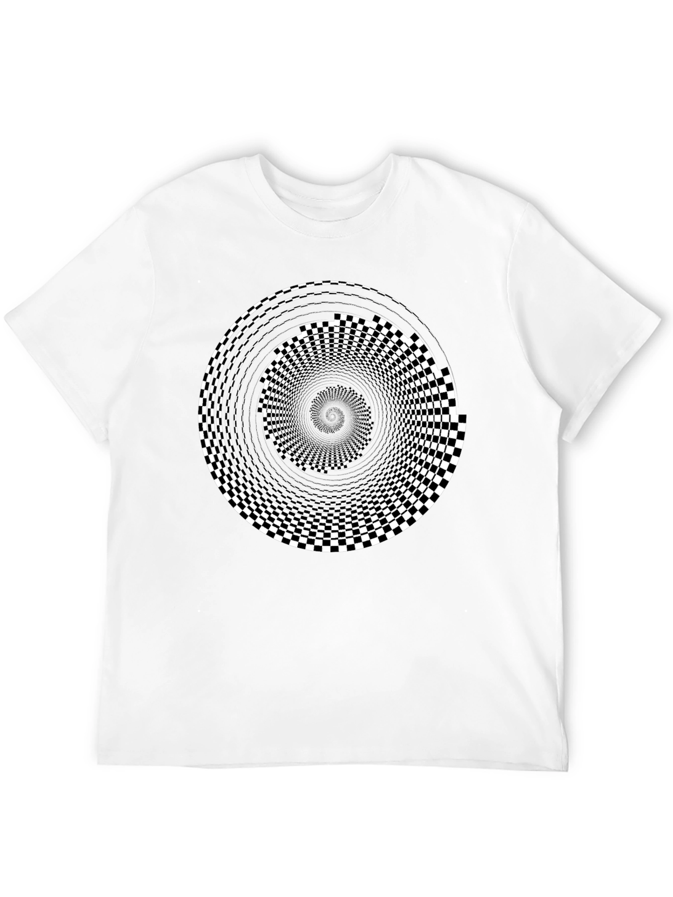 Optical Illusion Black T-Shirt