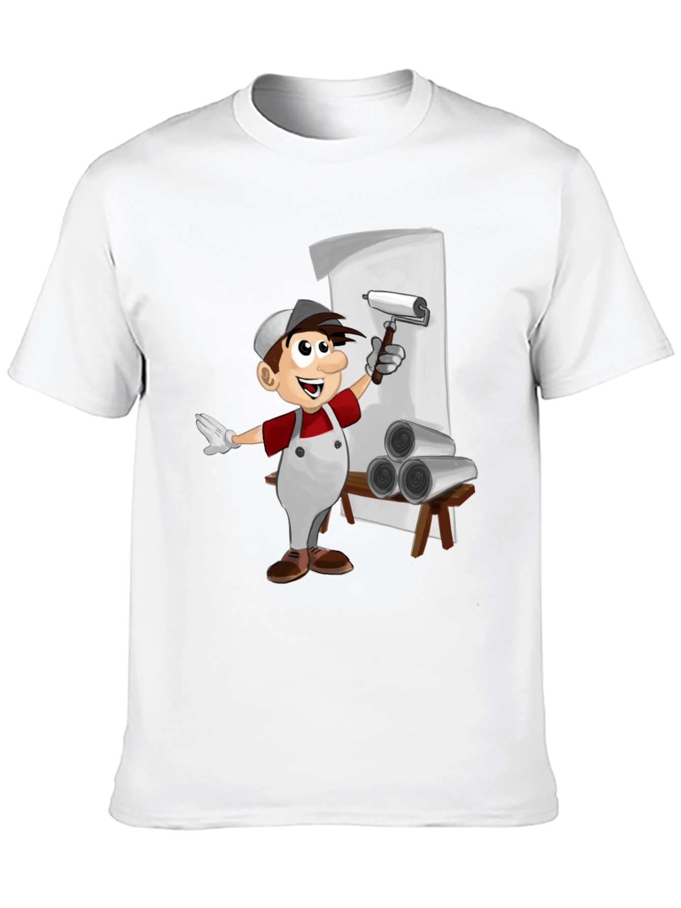 Painter Cartoon T-Shirt - Fun Graphic Tee