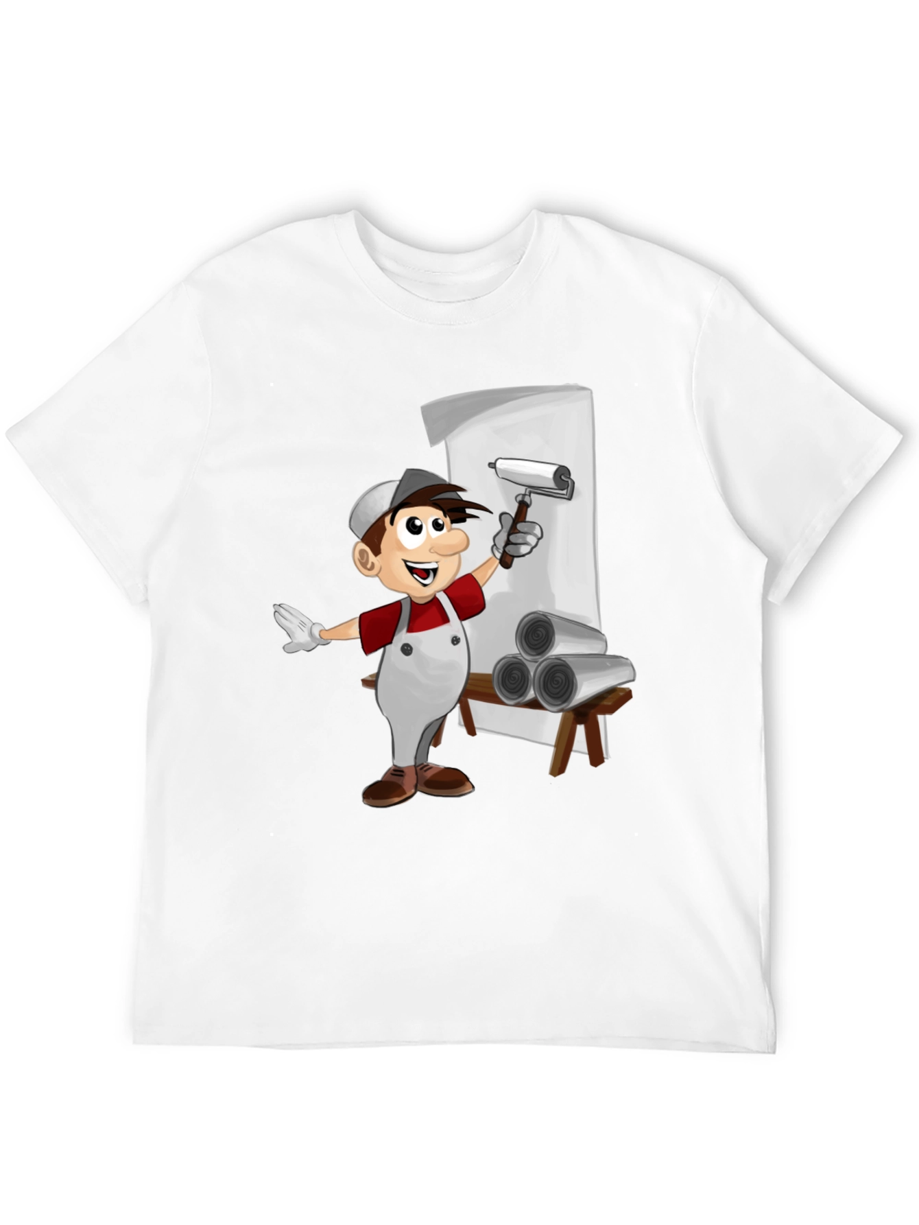 Painter Cartoon T-Shirt - Fun Graphic Tee