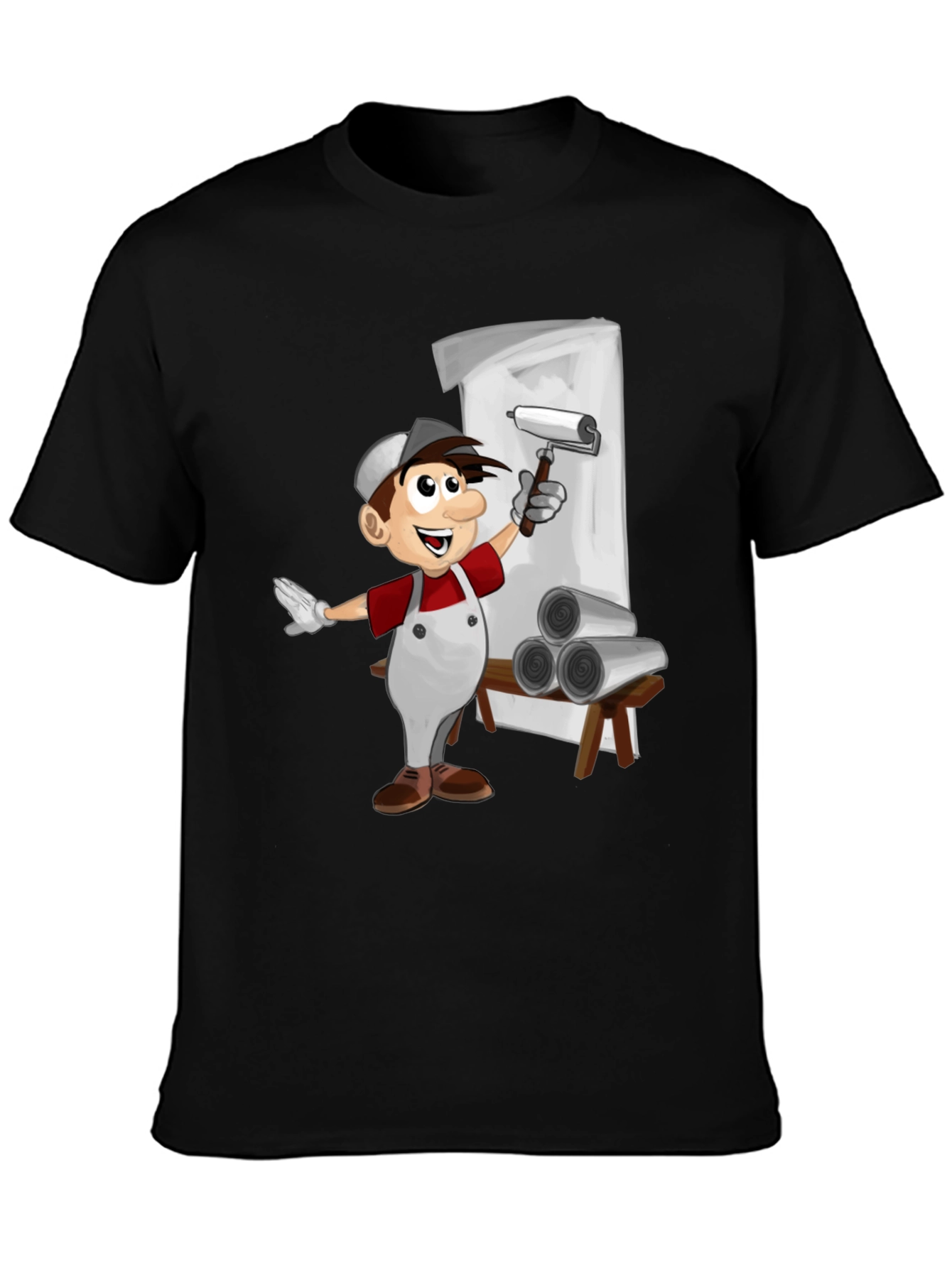 Painter Cartoon T-Shirt - Fun Graphic Tee