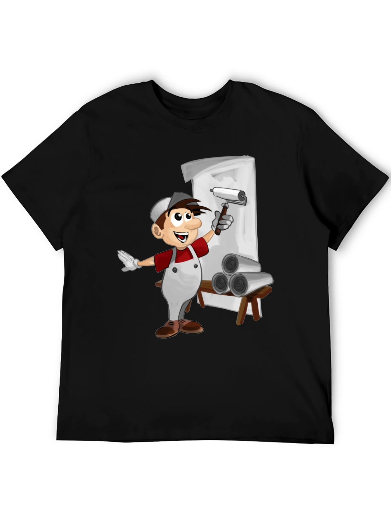 Painter Cartoon T-Shirt - Fun Graphic Tee