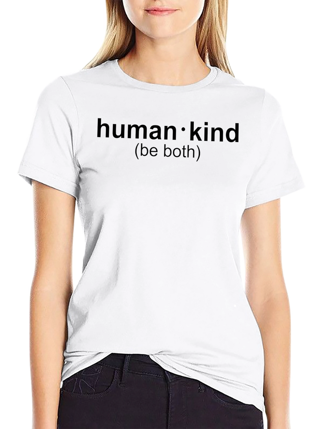Human Kind Be Both Black Tee