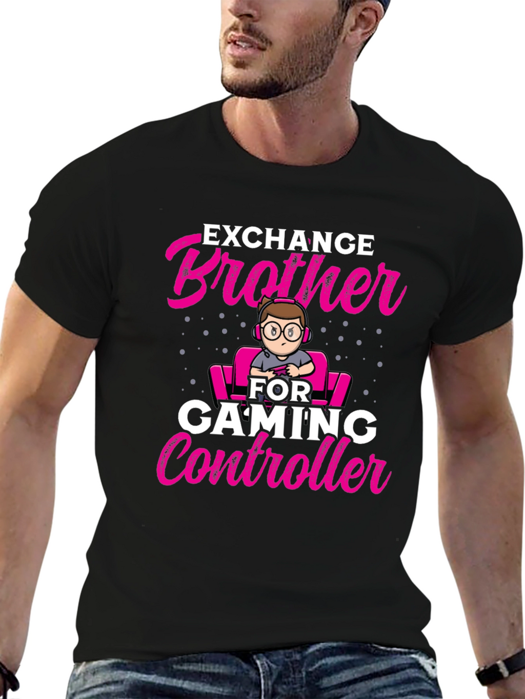 Exchange Brother for Gaming Controller T-Shirt