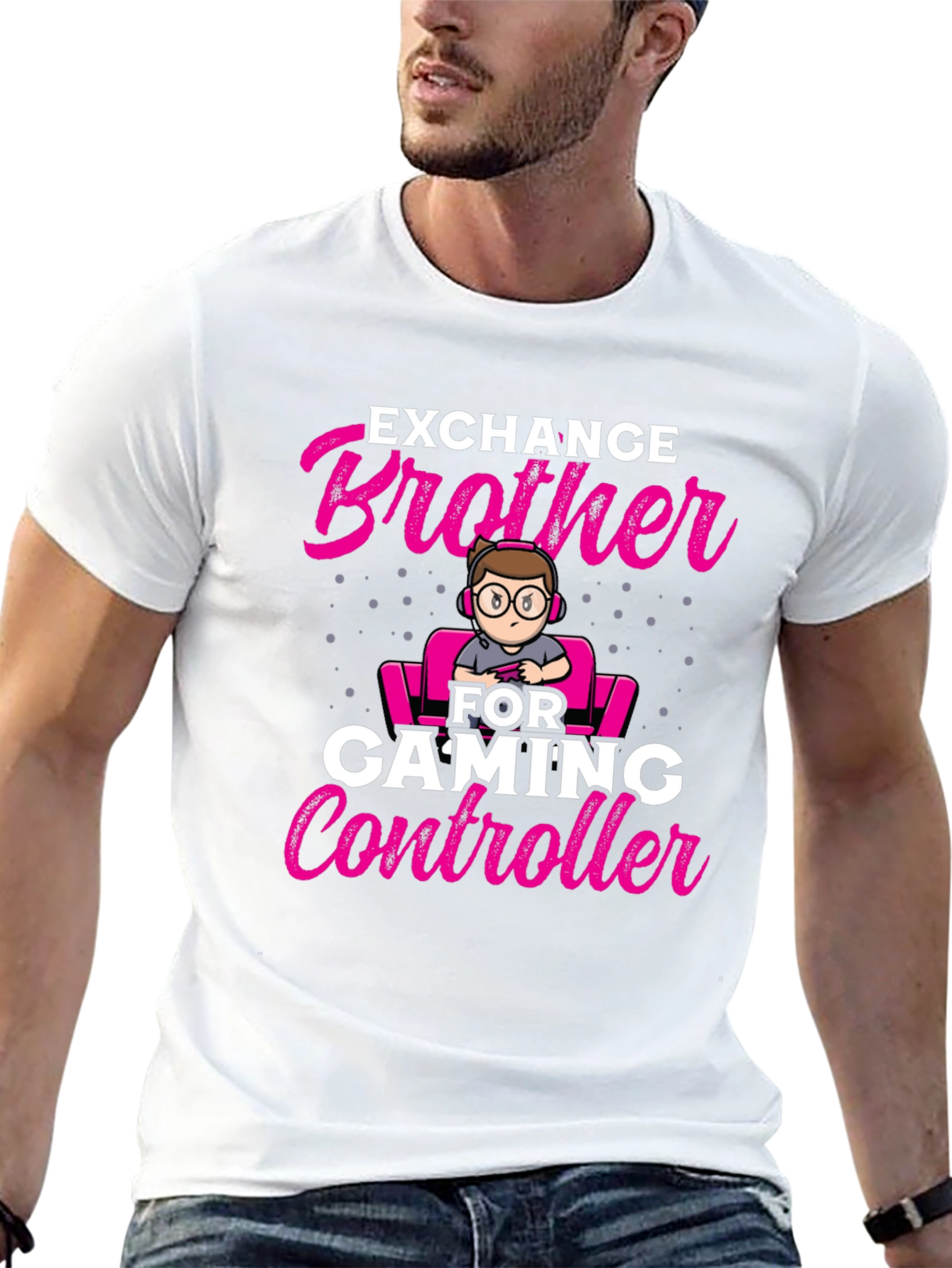 Exchange Brother for Gaming Controller T-Shirt