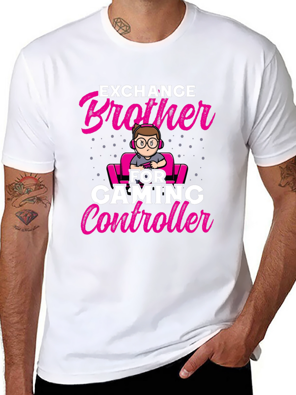Exchange Brother for Gaming Controller T-Shirt