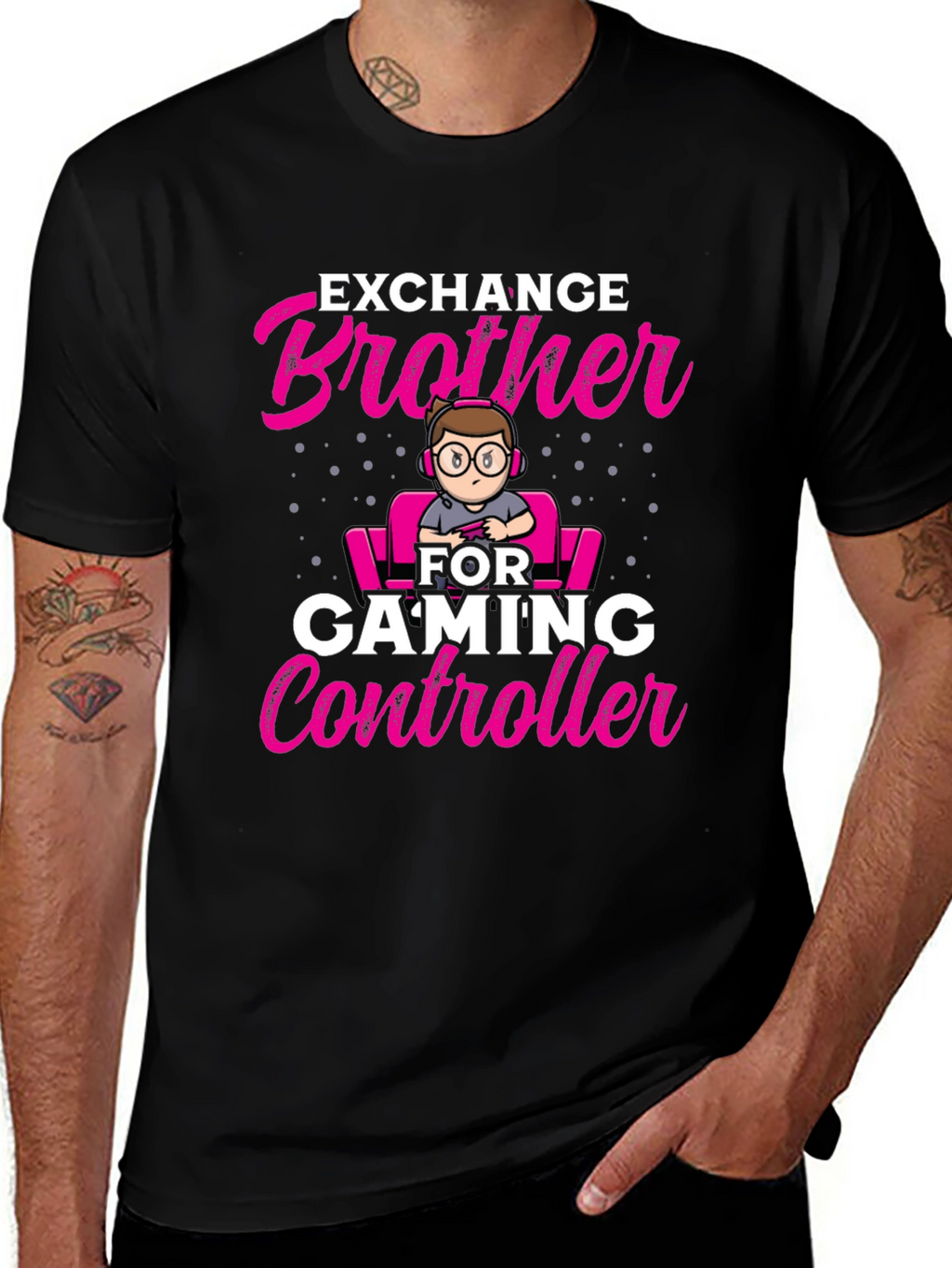 Exchange Brother for Gaming Controller T-Shirt