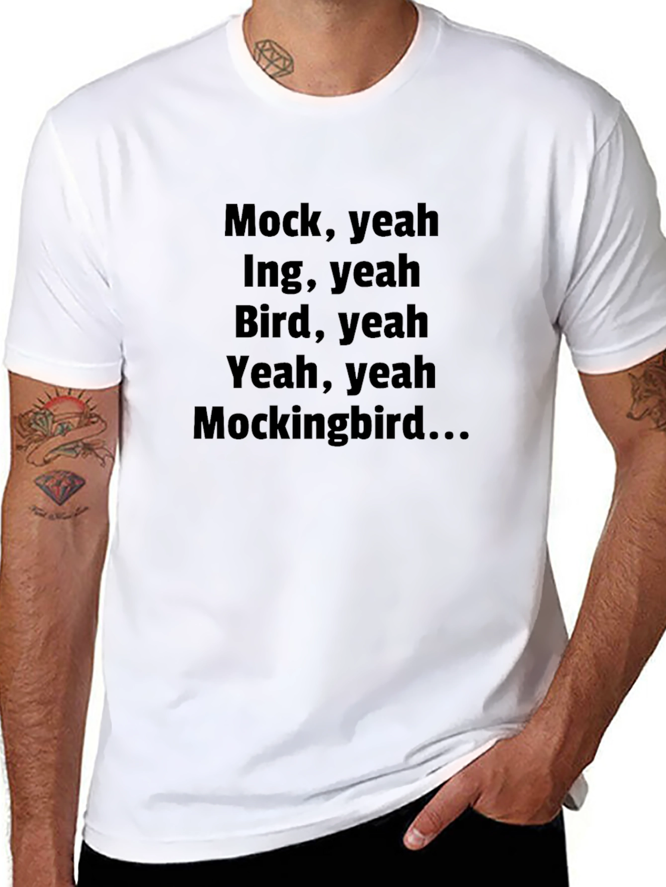Mockingbird Lyric T-Shirt - Black