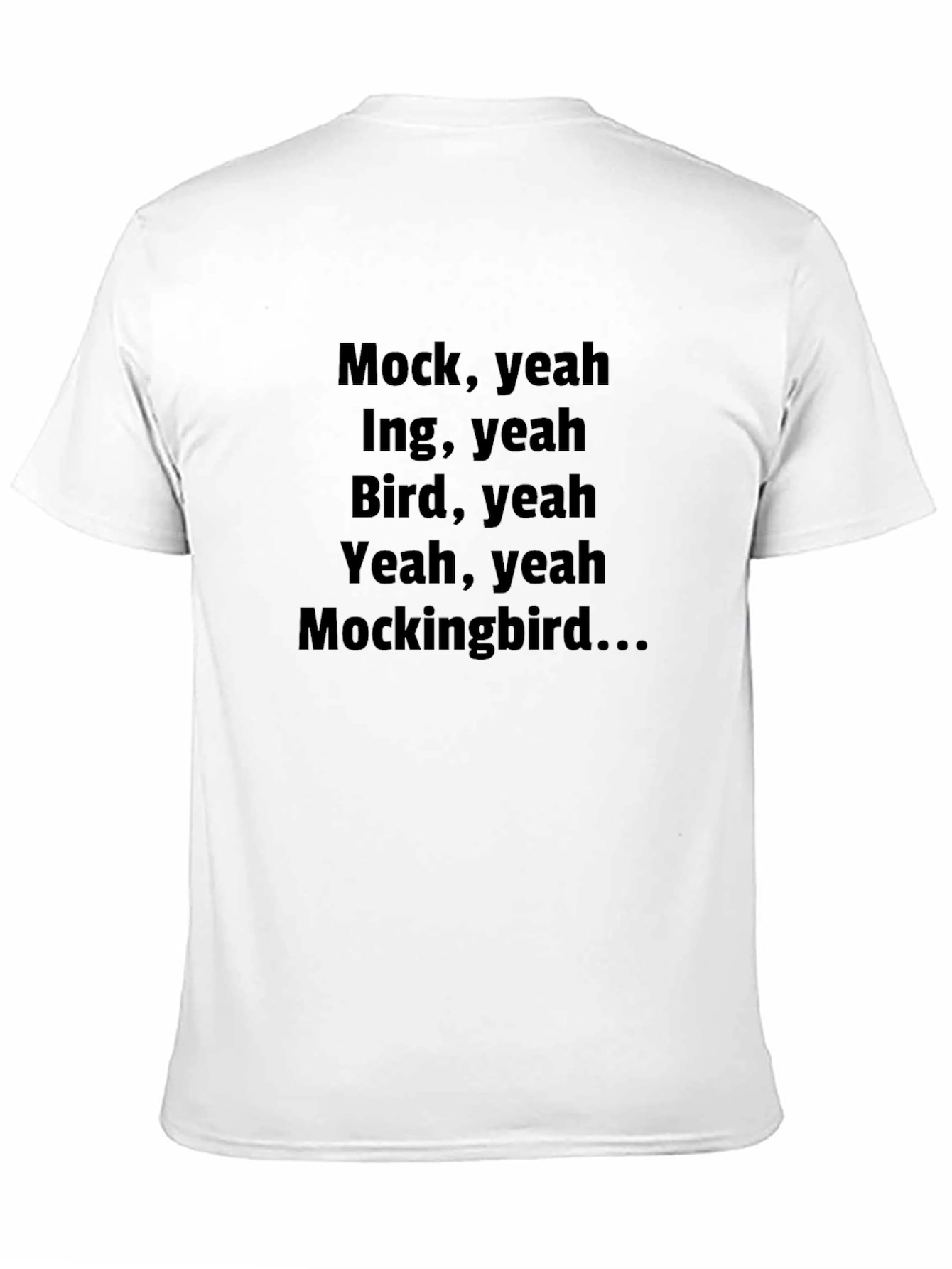 Mockingbird Lyric T-Shirt - Black
