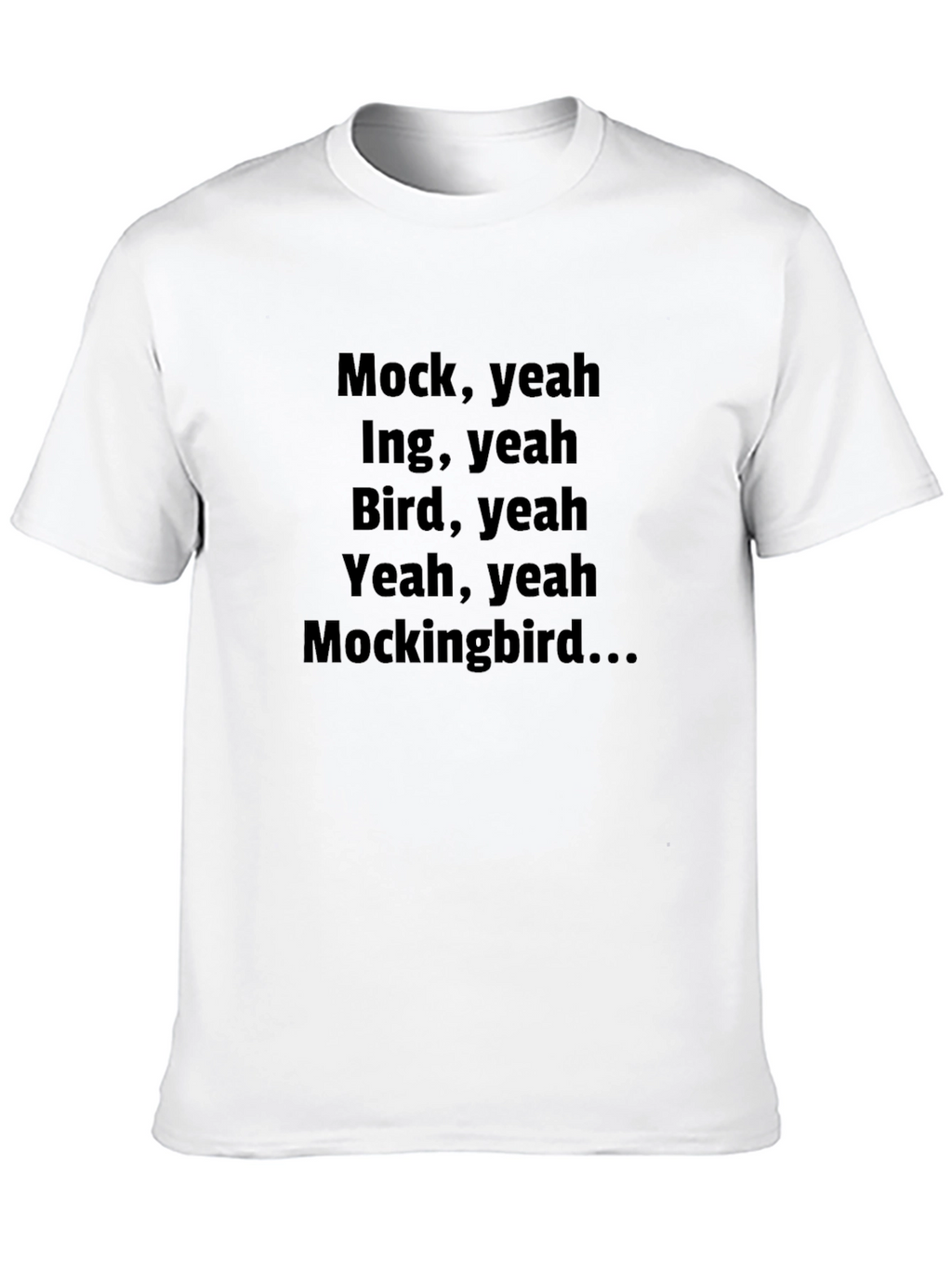 Mockingbird Lyric T-Shirt - Black