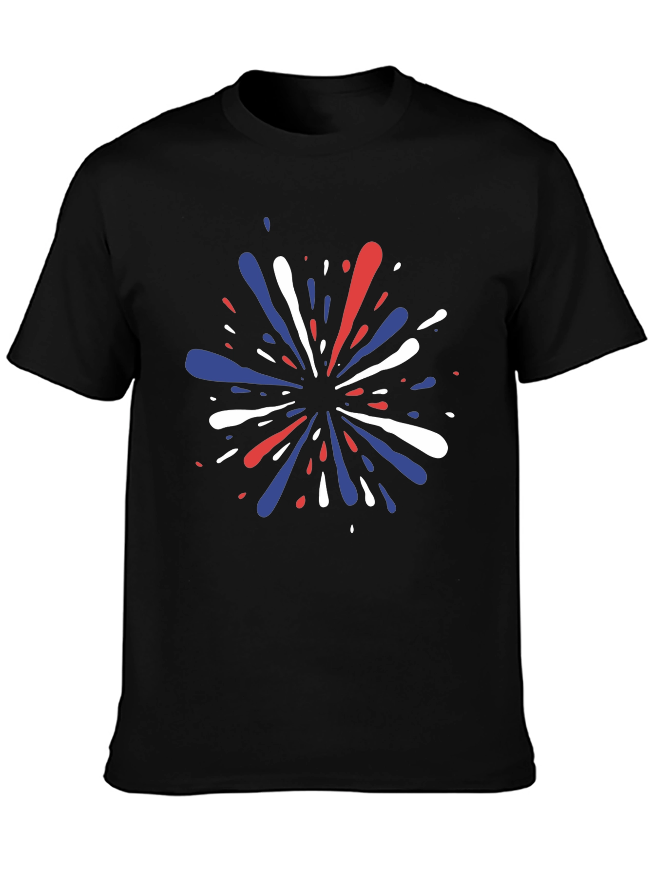 Patriotic Splatter Tee - Red White & Blue Graphic T-Shirt