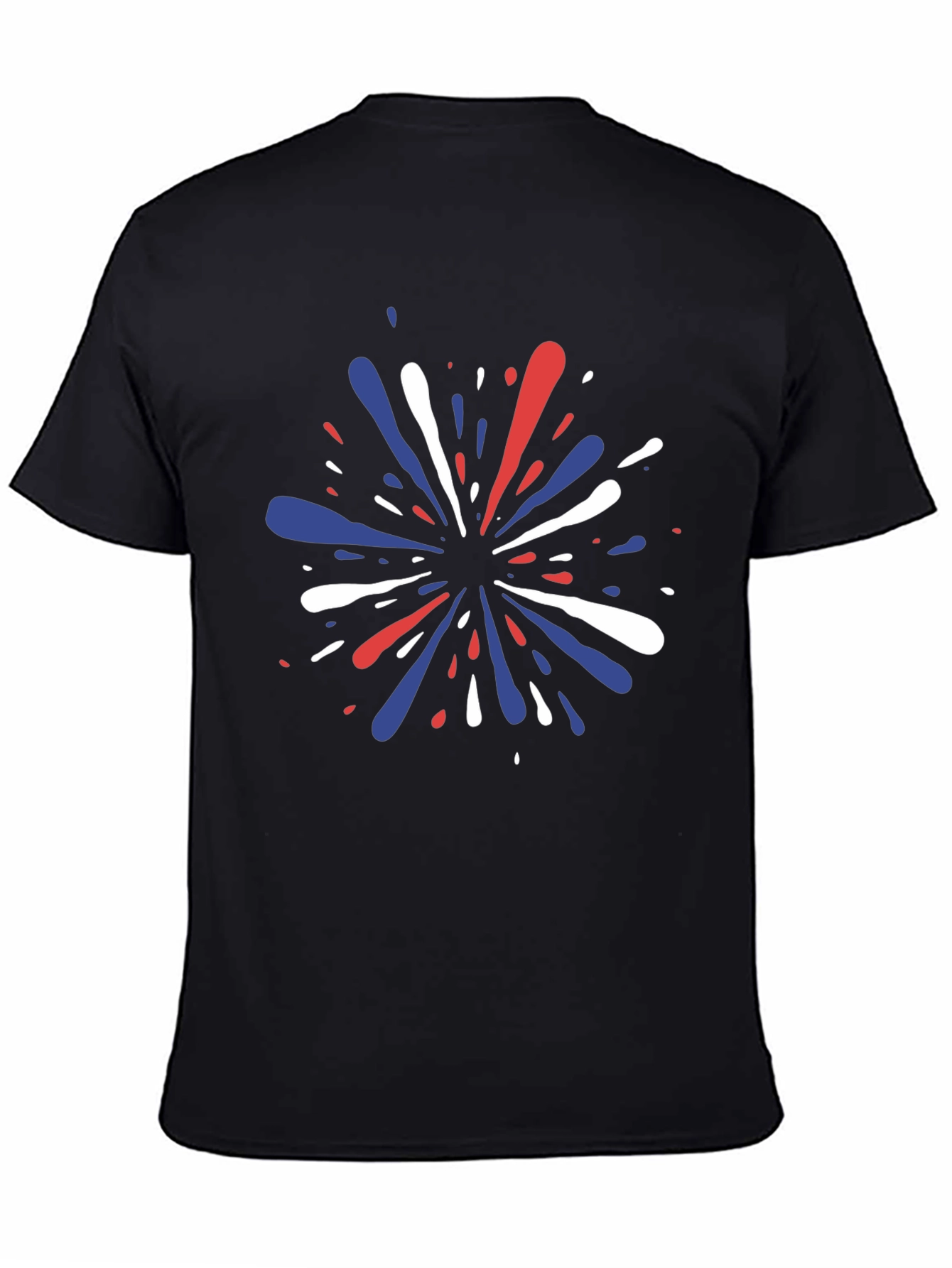 Patriotic Splatter Tee - Red White & Blue Graphic T-Shirt