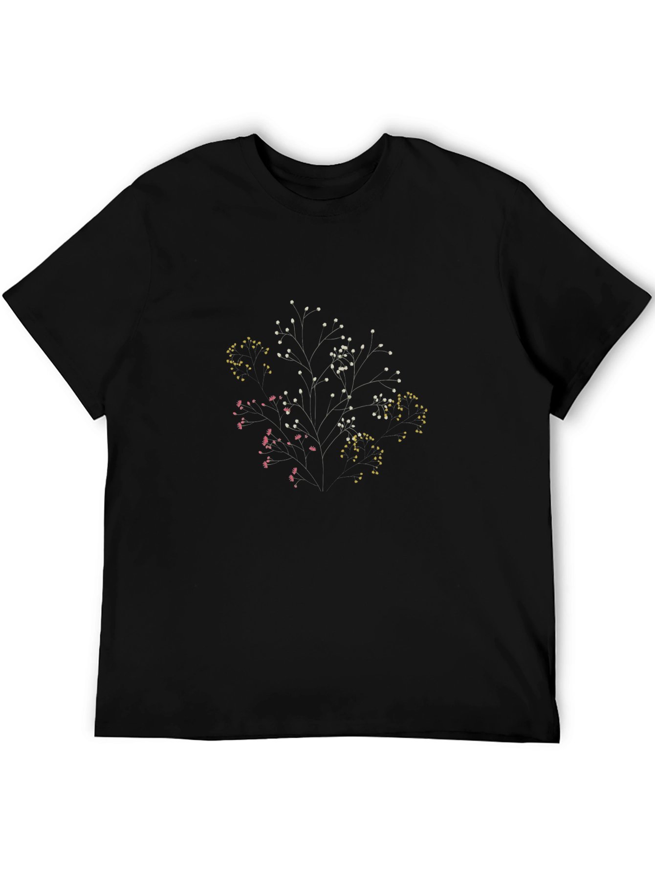 Floral Branch Graphic T-Shirt - Modern Minimalist Design
