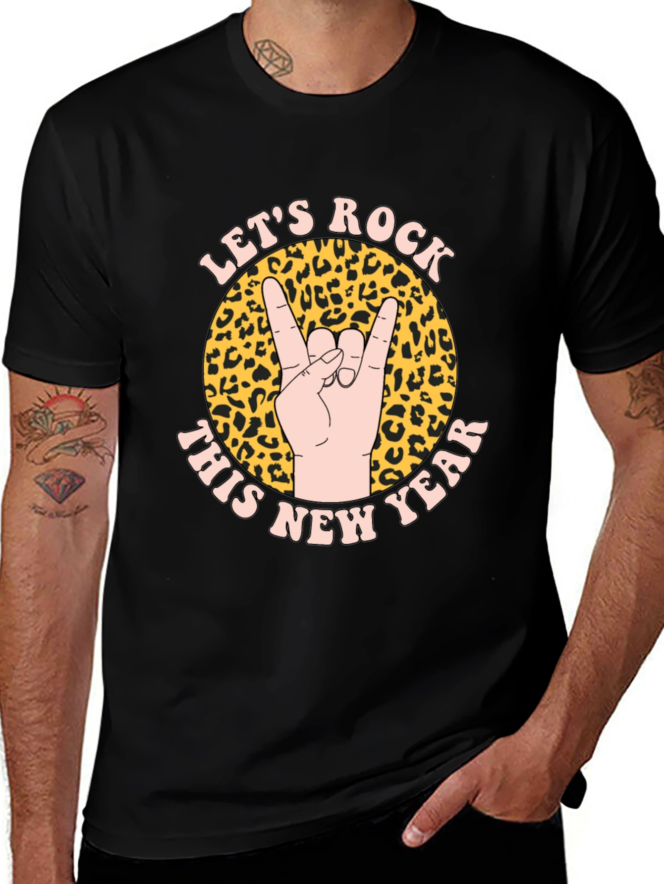 Lets Rock This New Year T-Shirt Animal Print