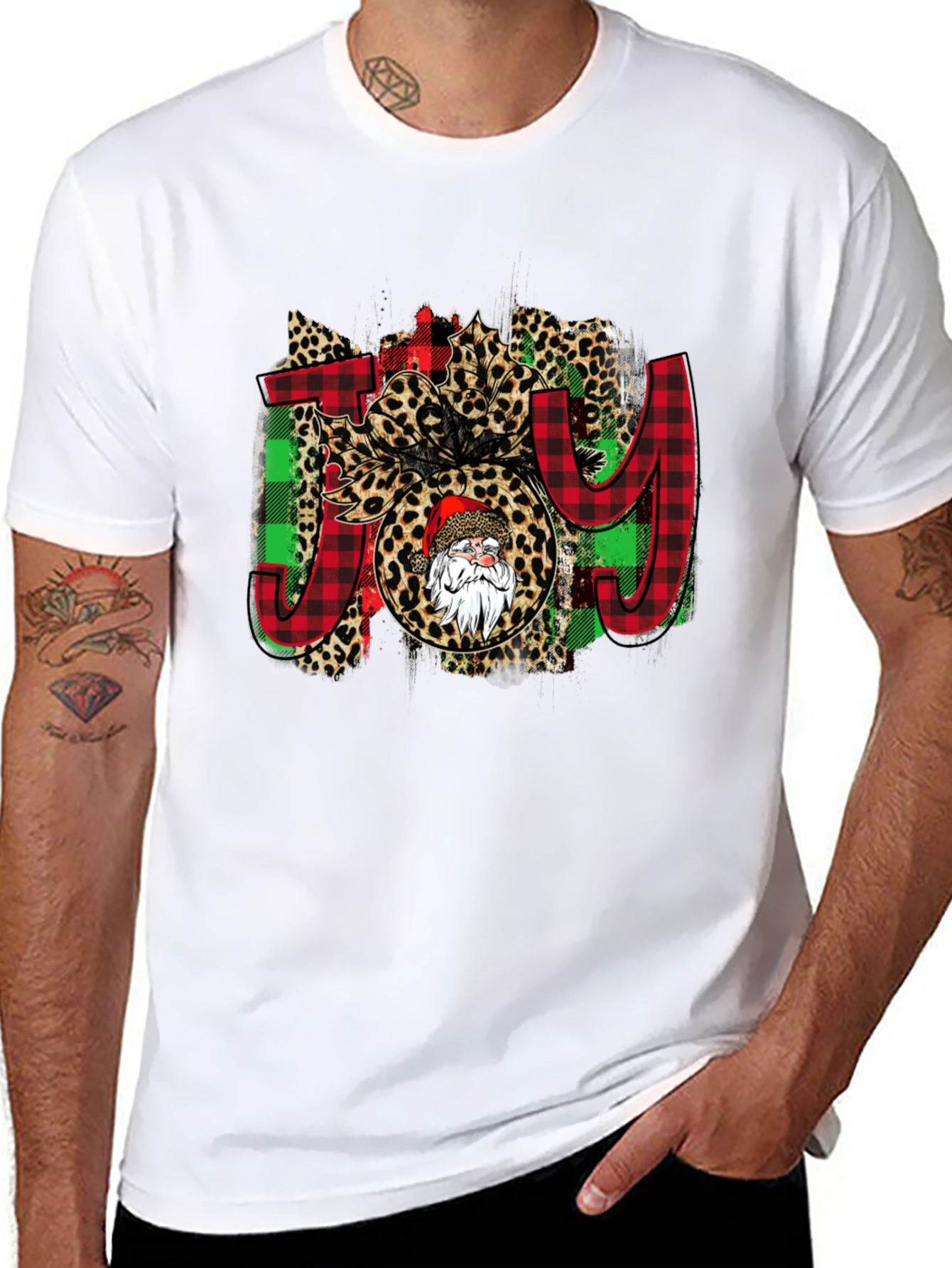 Festive JOY Santa T-Shirt
