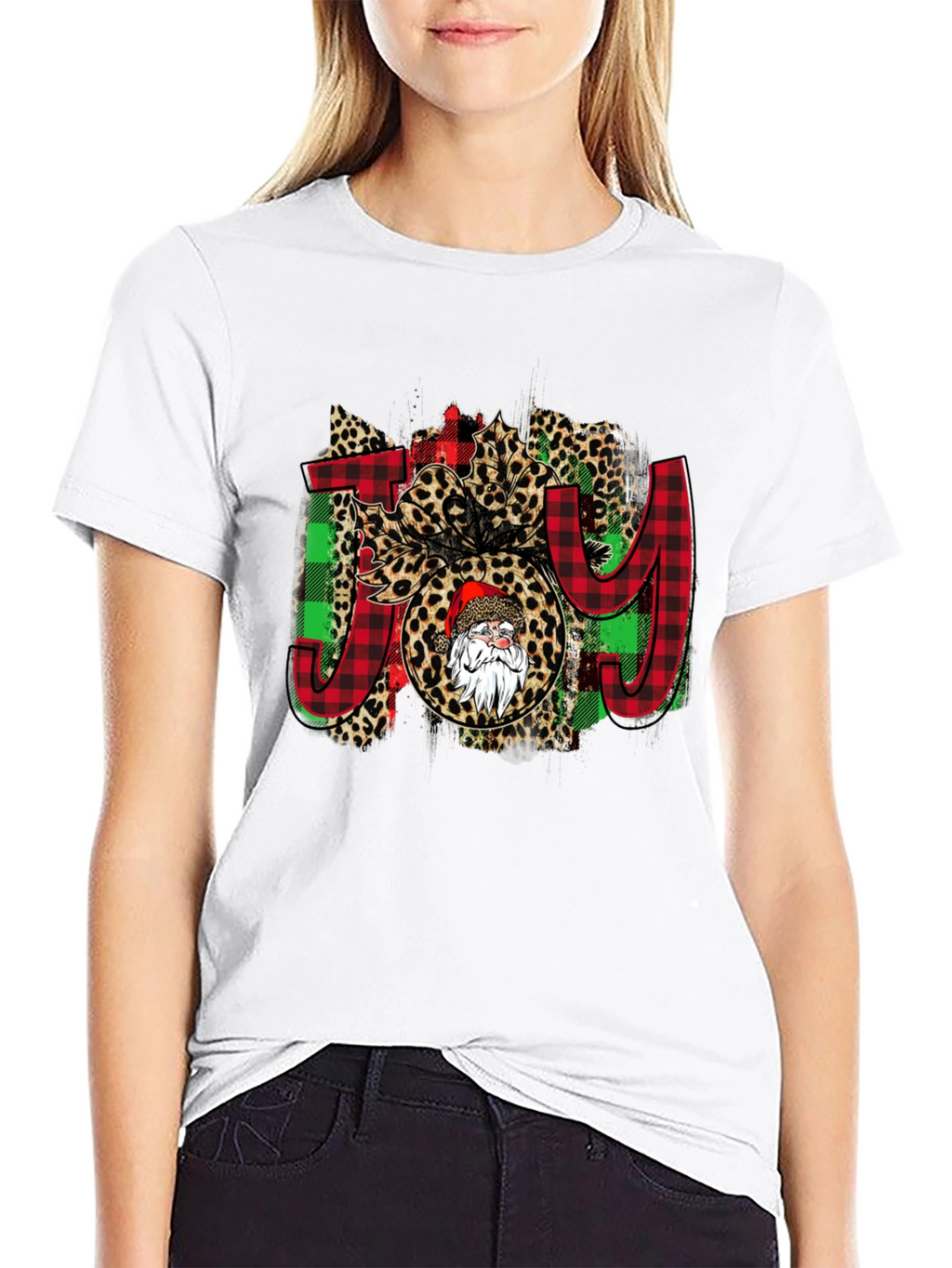 Festive JOY Santa T-Shirt