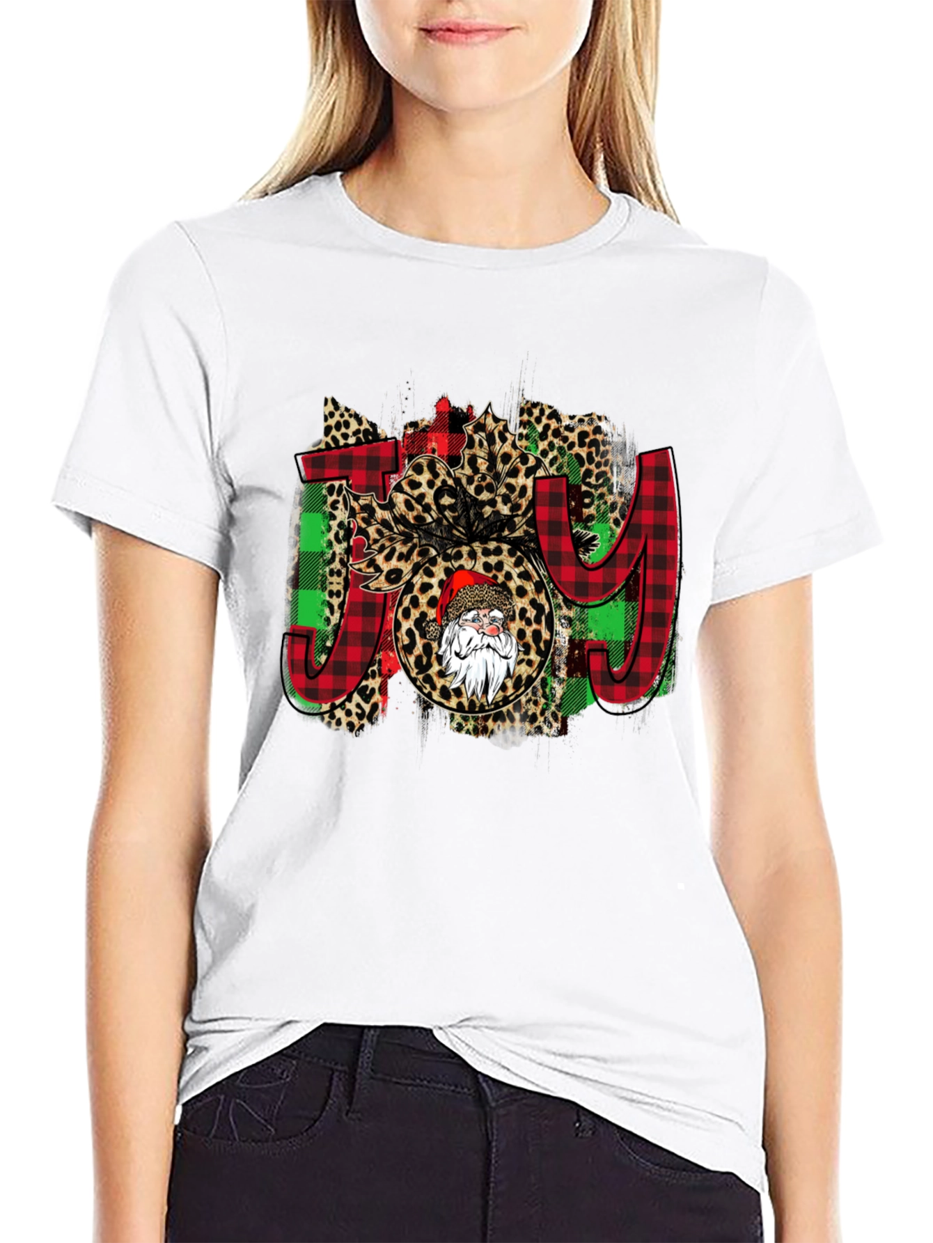 Festive JOY Santa T-Shirt