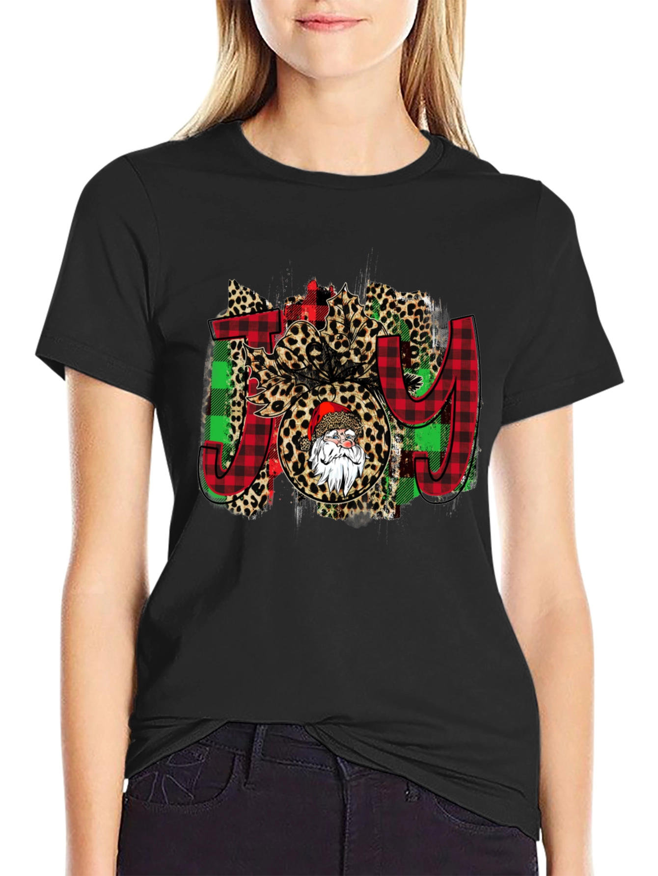 Festive JOY Santa T-Shirt