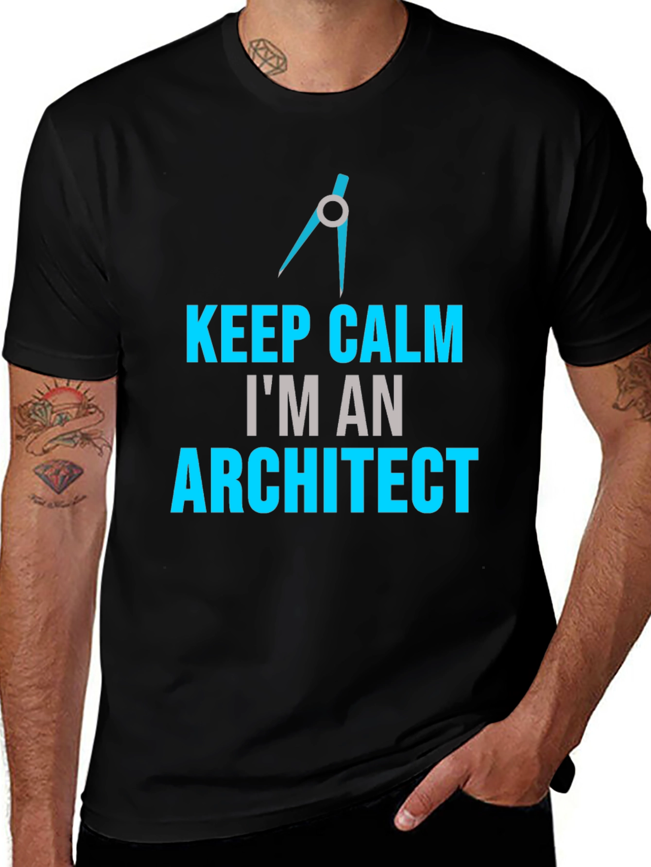 Keep Calm Im an Architect T-Shirt - Black Graphic Tee