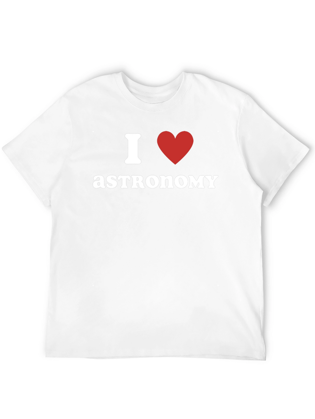 I Love Astronomy Black T-Shirt
