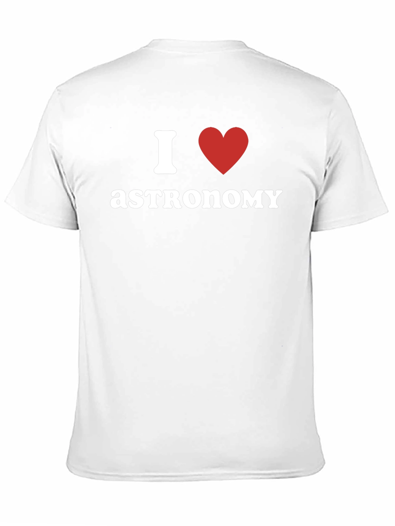 I Love Astronomy Black T-Shirt