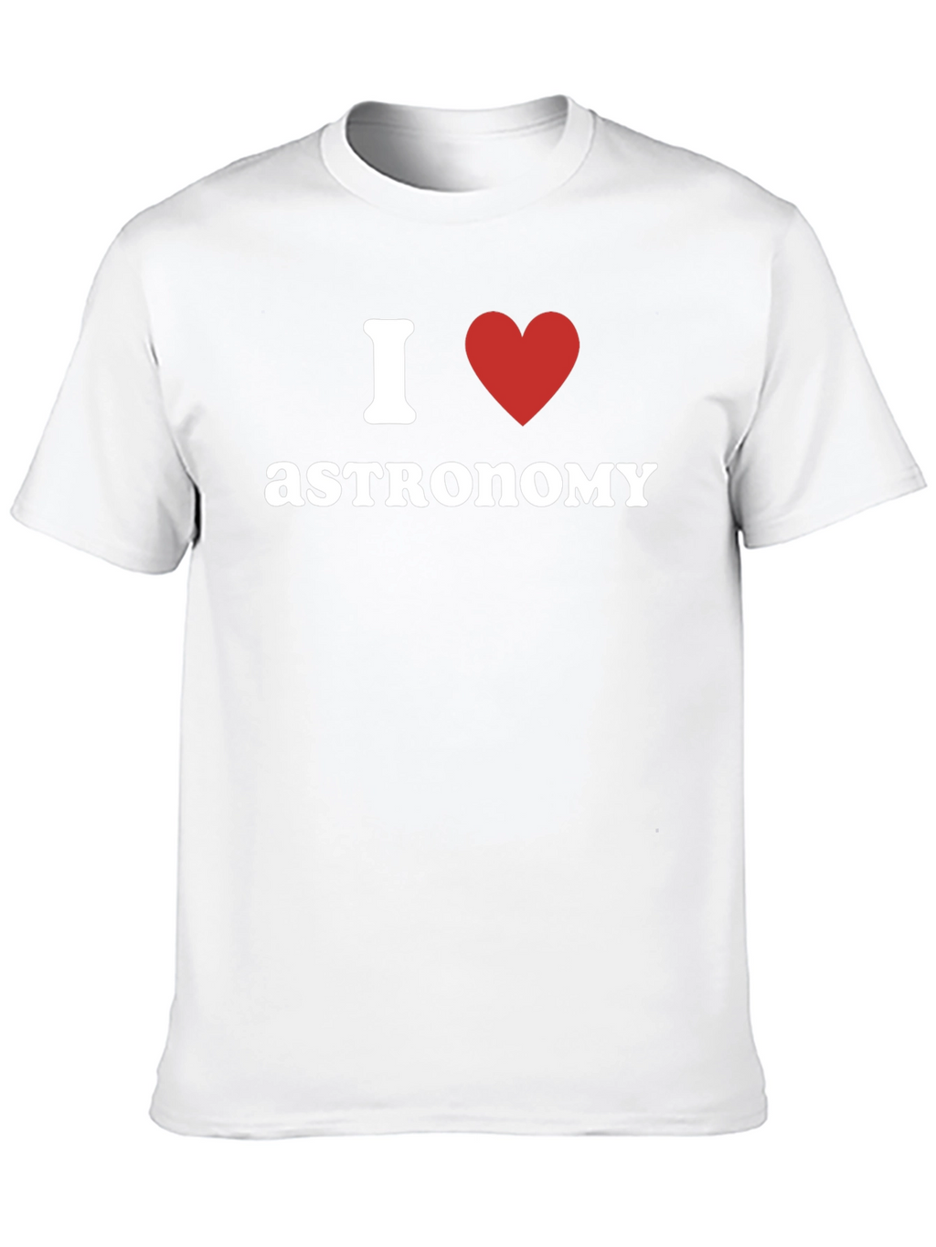 I Love Astronomy Black T-Shirt