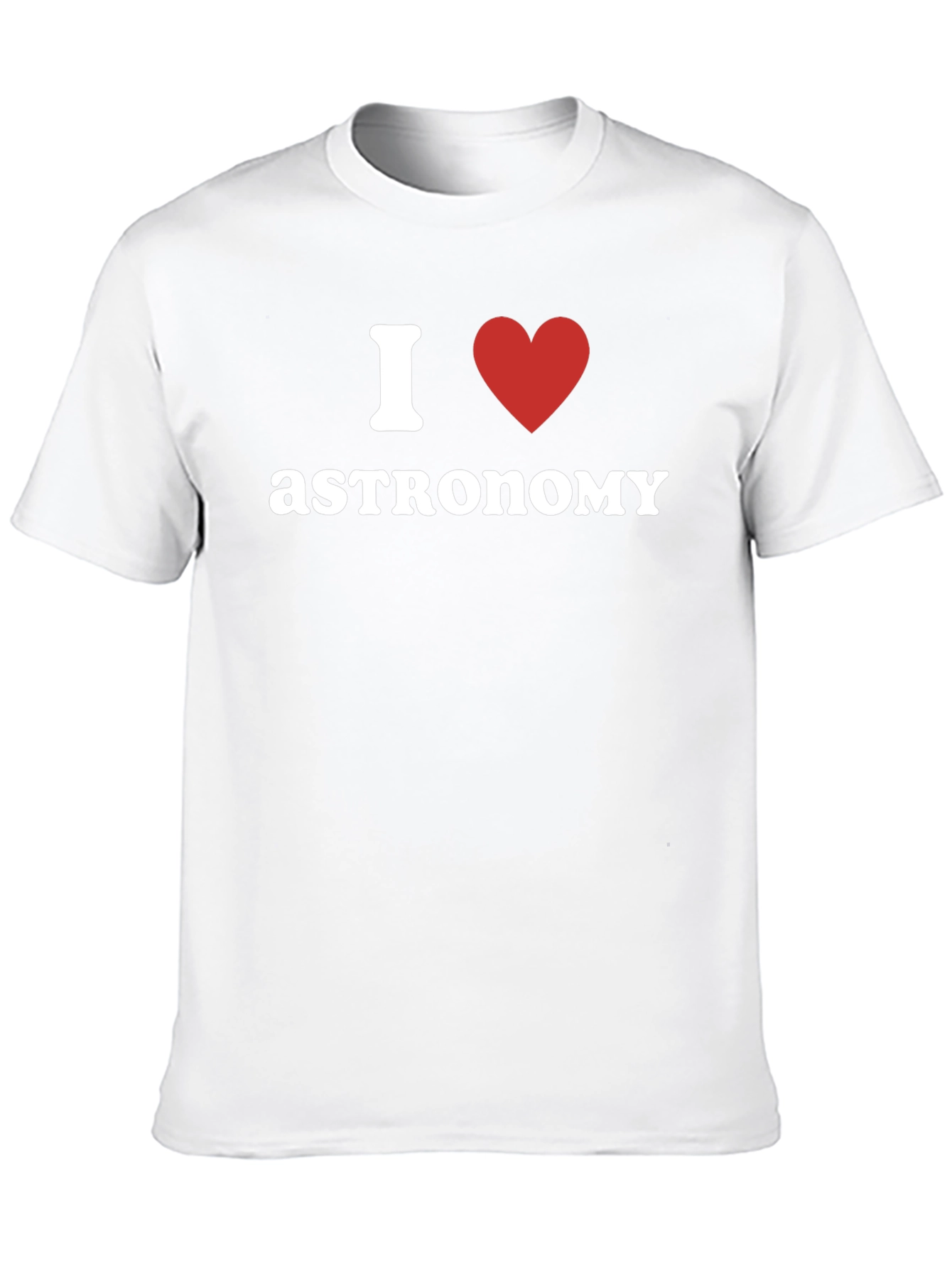 I Love Astronomy Black T-Shirt