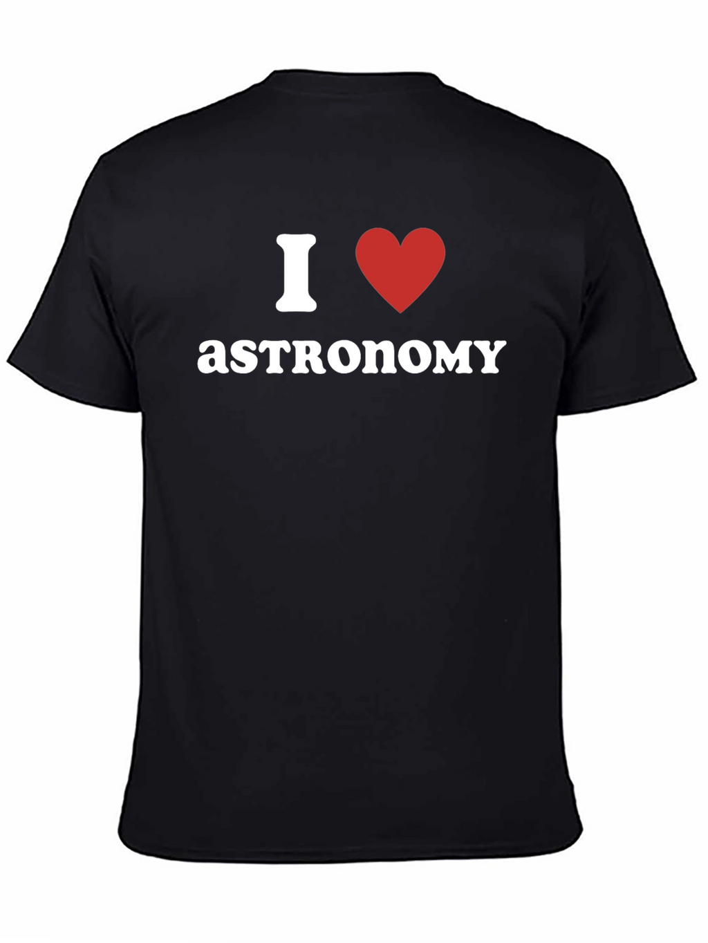 I Love Astronomy Black T-Shirt