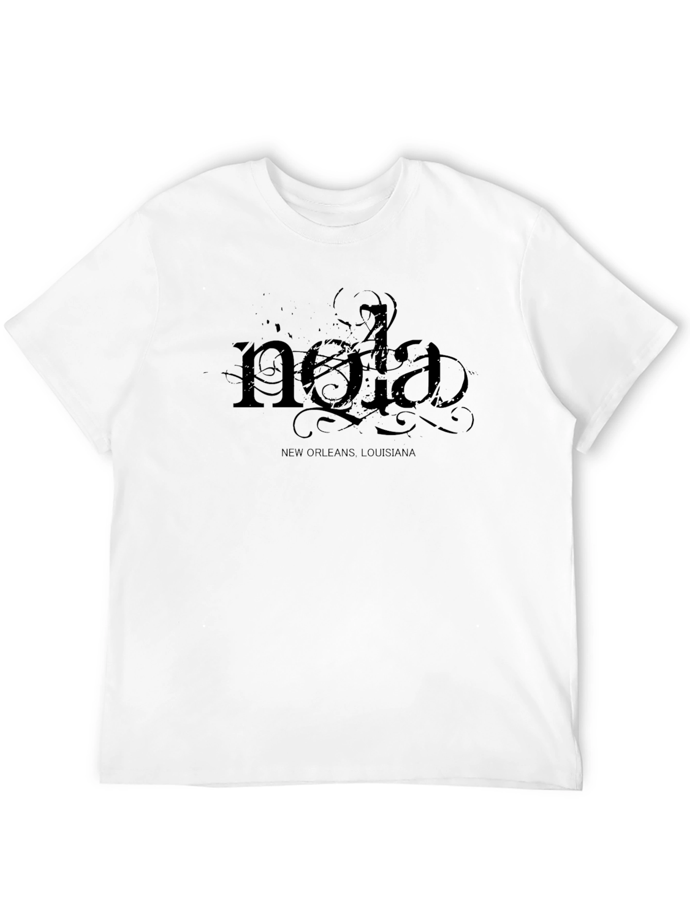 Nola New Orleans Louisiana Black T-Shirt
