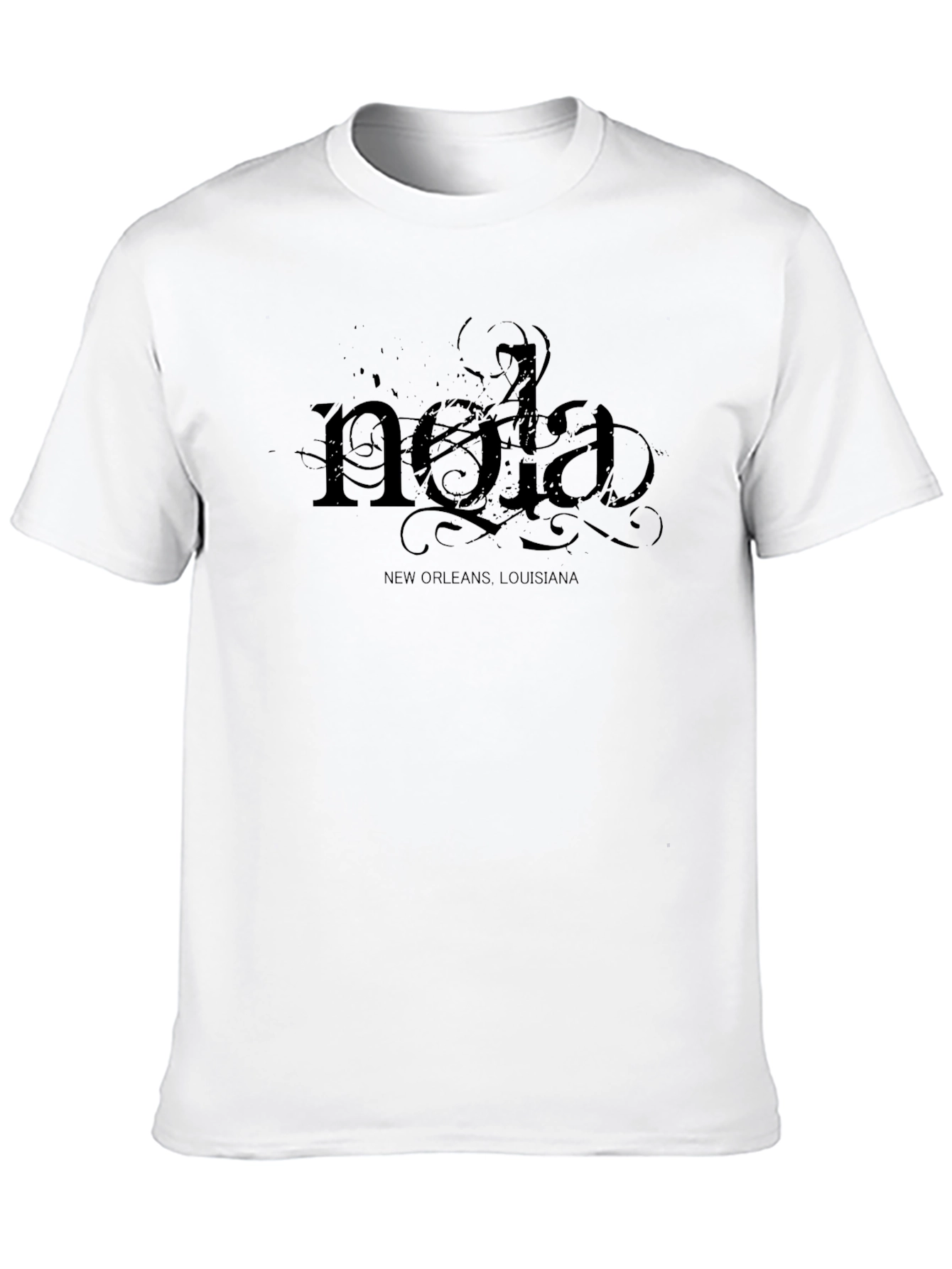 Nola New Orleans Louisiana Black T-Shirt