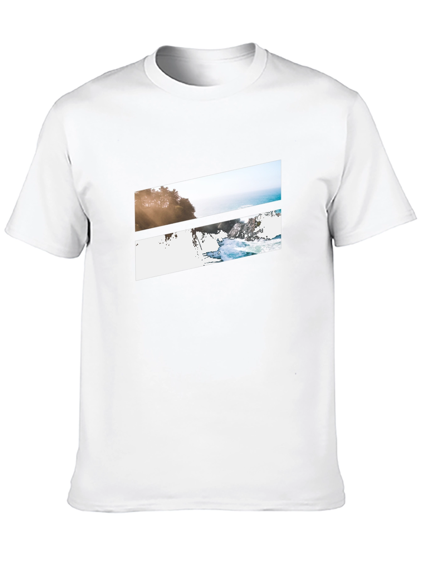 Ocean Vista Graphic Tee - Black