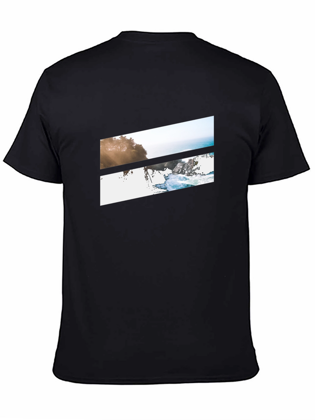 Ocean Vista Graphic Tee - Black