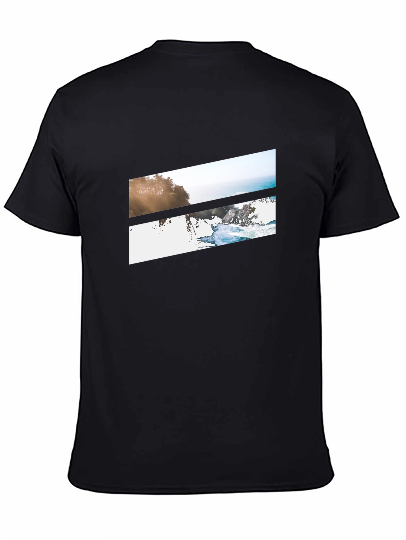 Ocean Vista Graphic Tee - Black