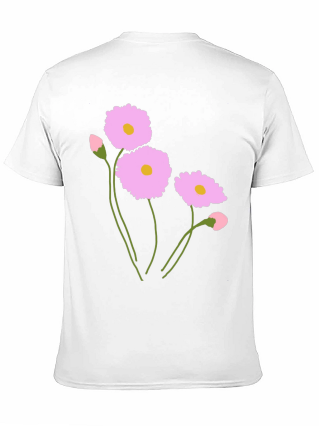Floral Graphic Print Crew Neck T-Shirt