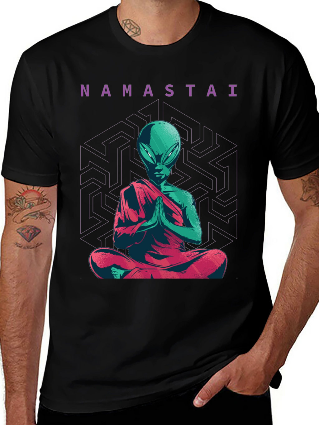 Namastai Alien Meditation T-Shirt