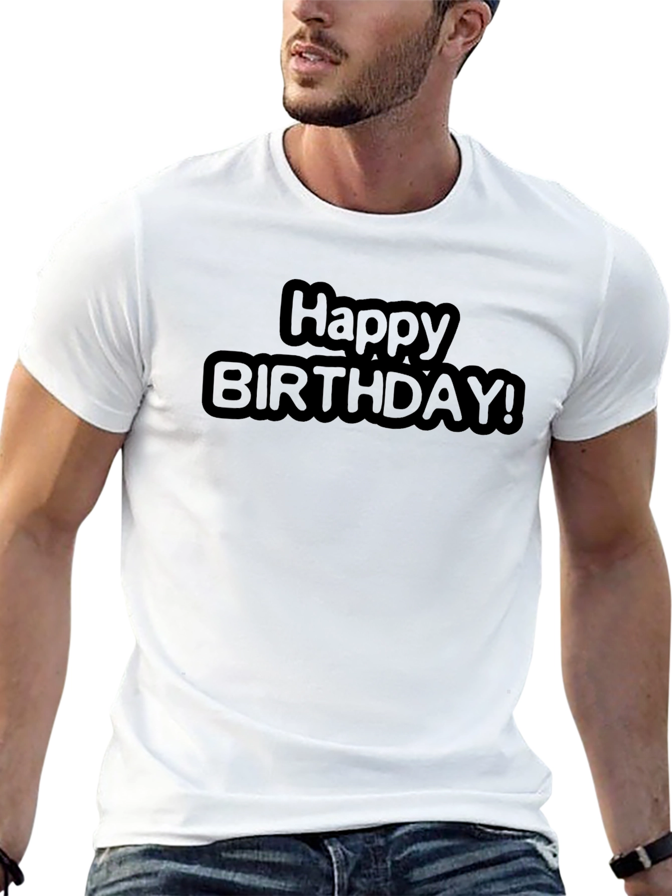 Happy Birthday Black T-Shirt