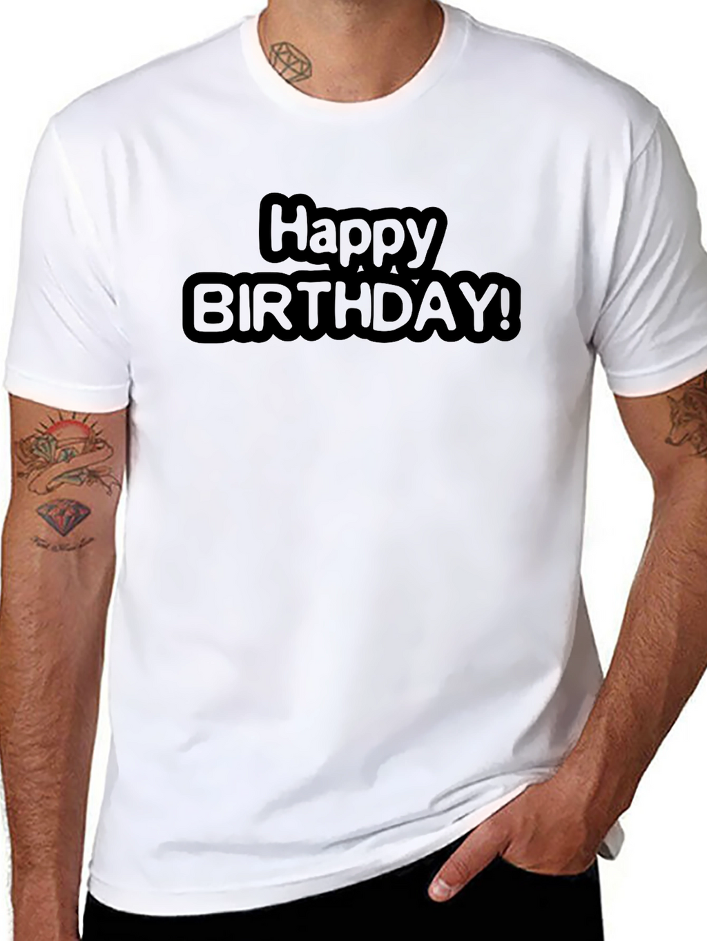 Happy Birthday Black T-Shirt