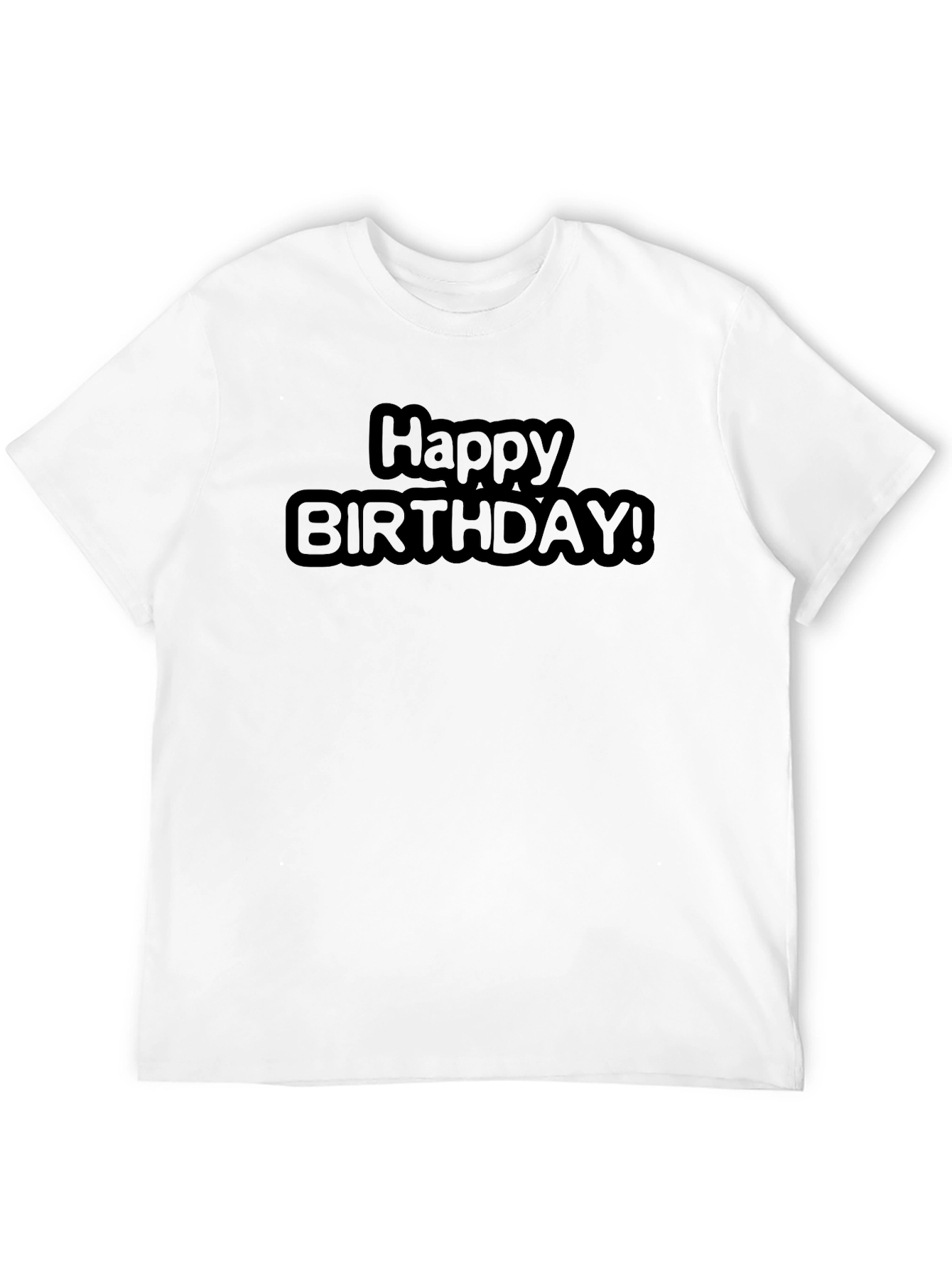 Happy Birthday Black T-Shirt