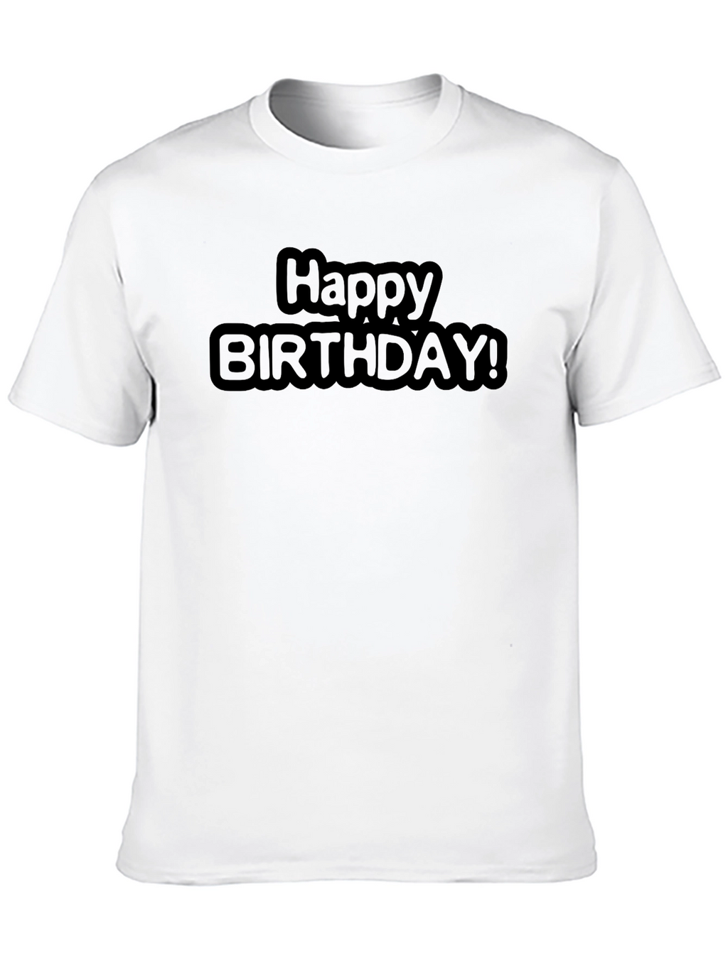 Happy Birthday Black T-Shirt