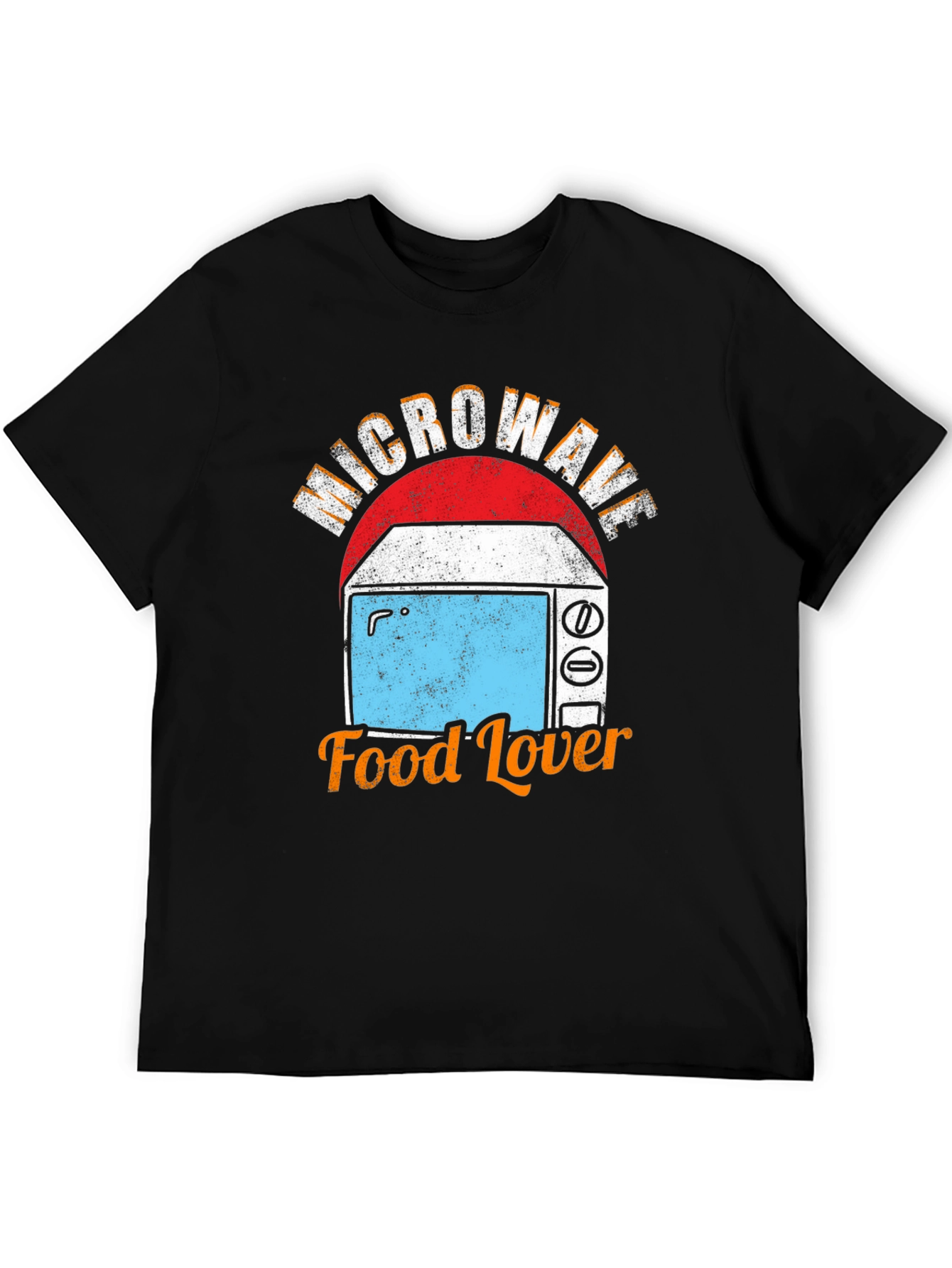 Microwave Food Lover Graphic T-Shirt - Novelty Tee