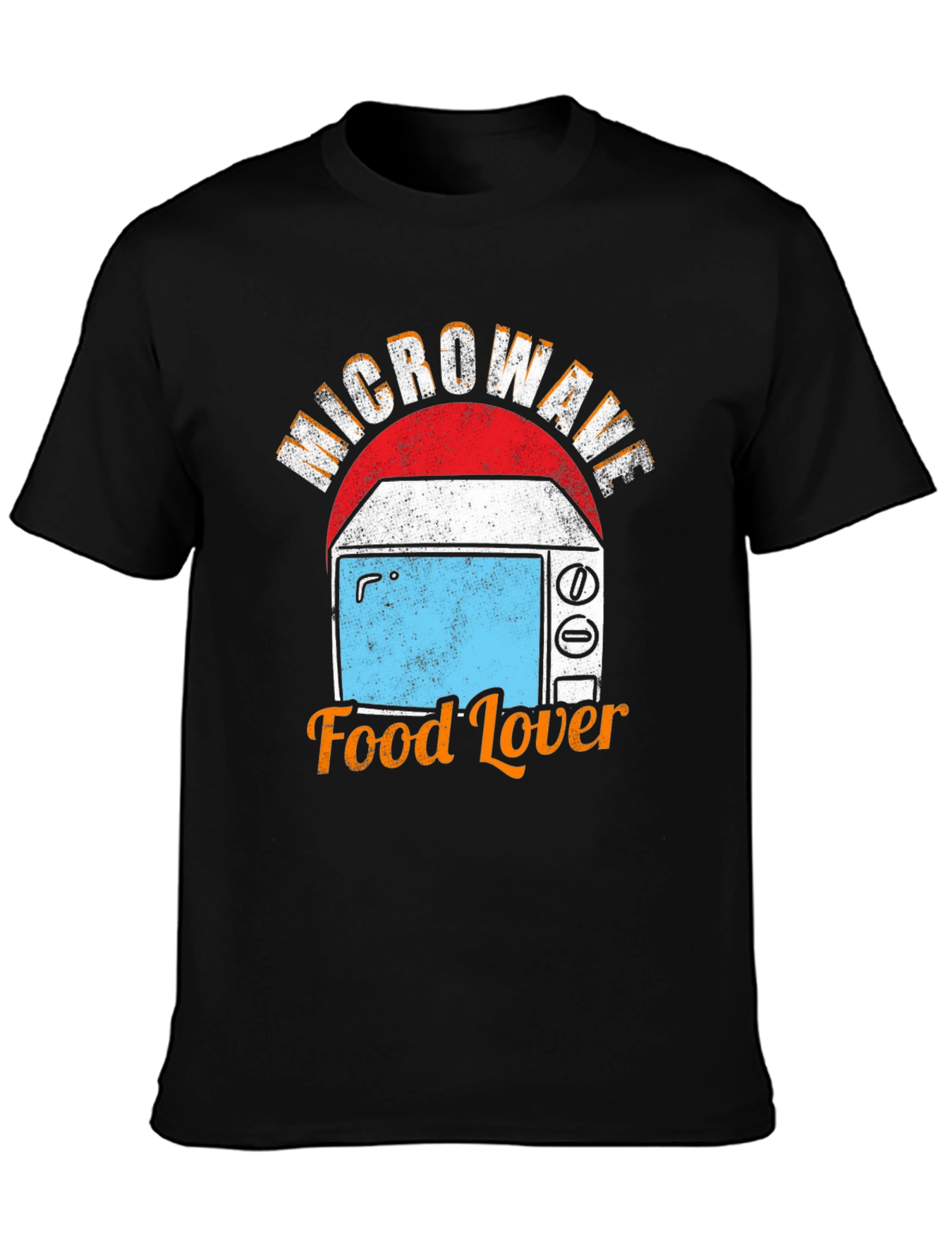 Microwave Food Lover Graphic T-Shirt - Novelty Tee