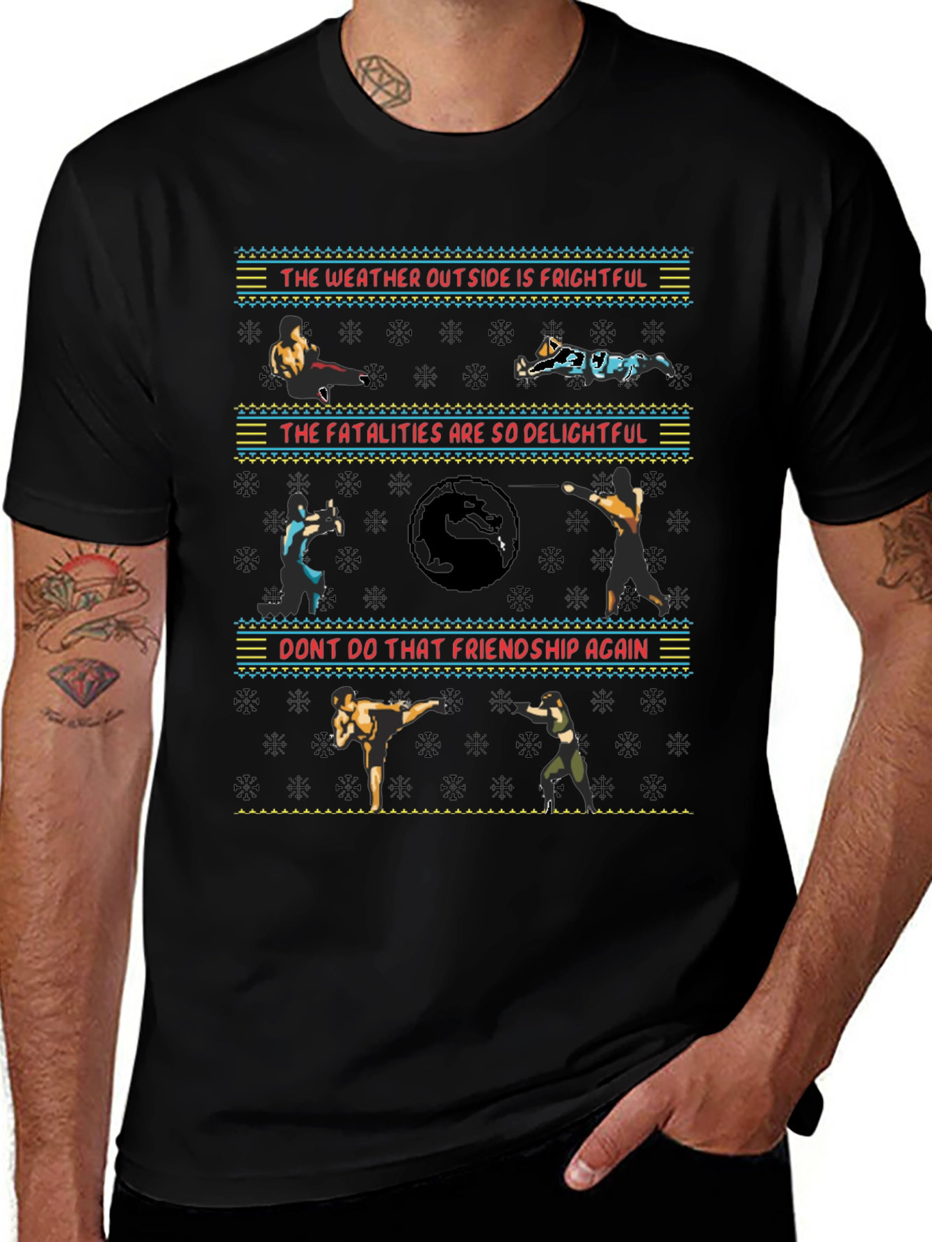 Mortal Kombat Christmas Sweater T-Shirt