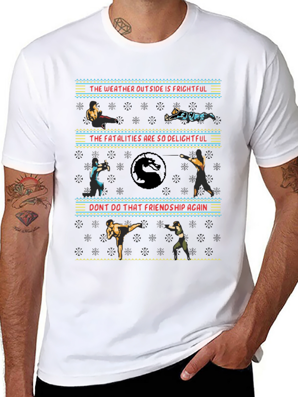 Mortal Kombat Christmas Sweater T-Shirt