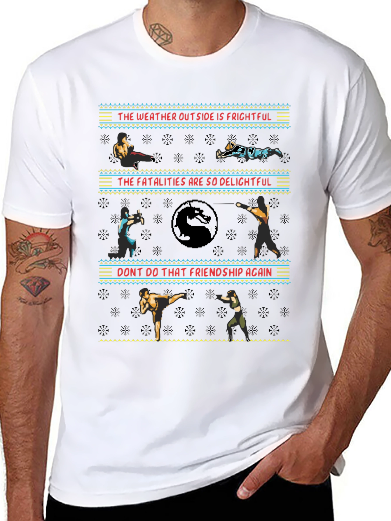 Mortal Kombat Christmas Sweater T-Shirt
