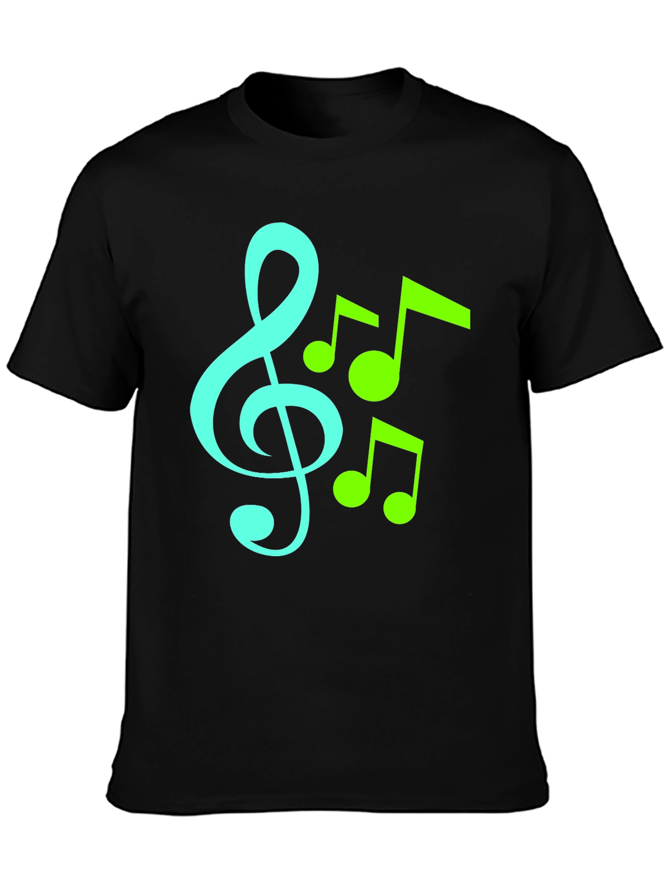 Musical Notes Graphic T-Shirt - Trendy Music Lover Tee