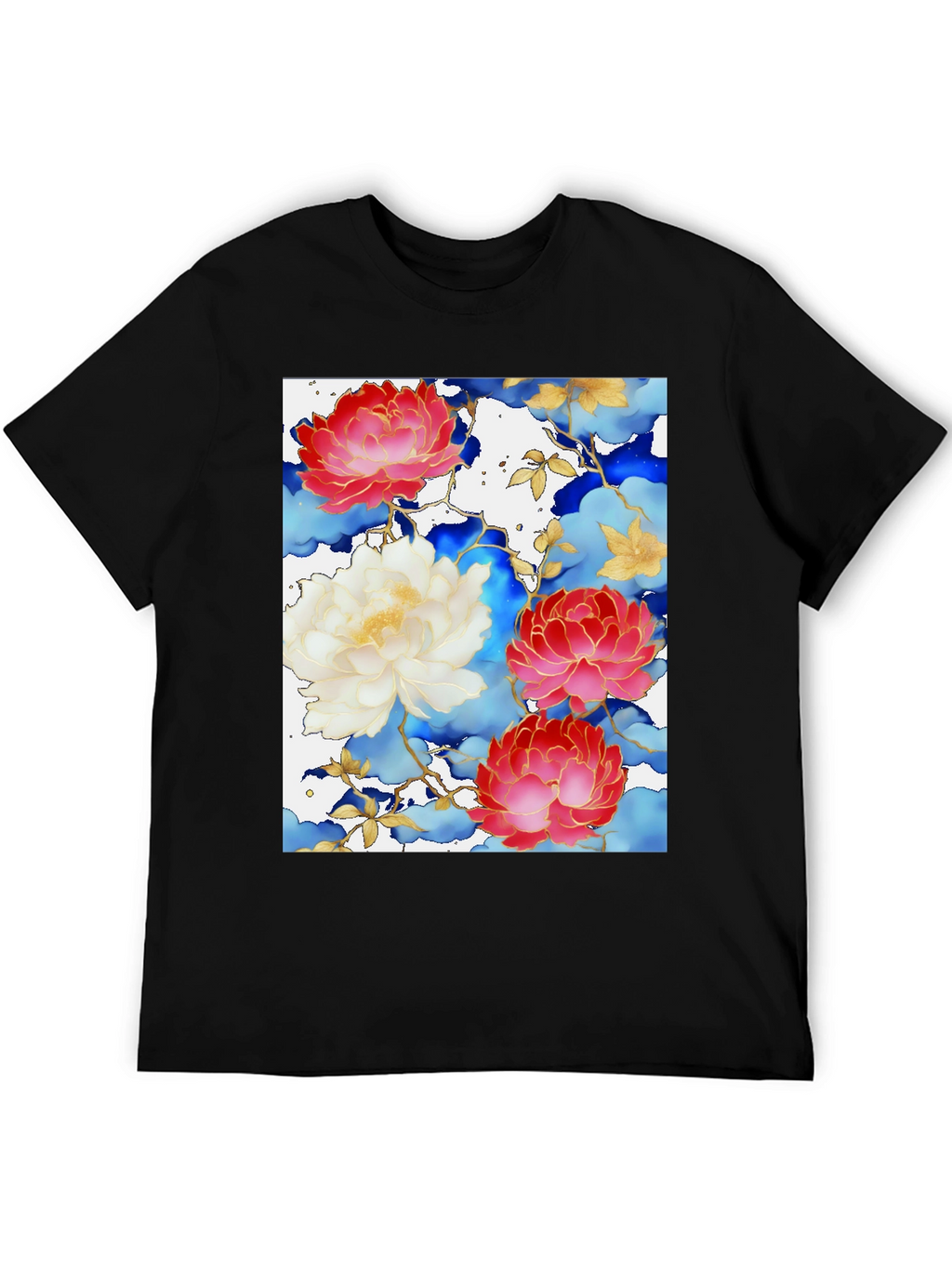 Floral Art Graphic Print Tee