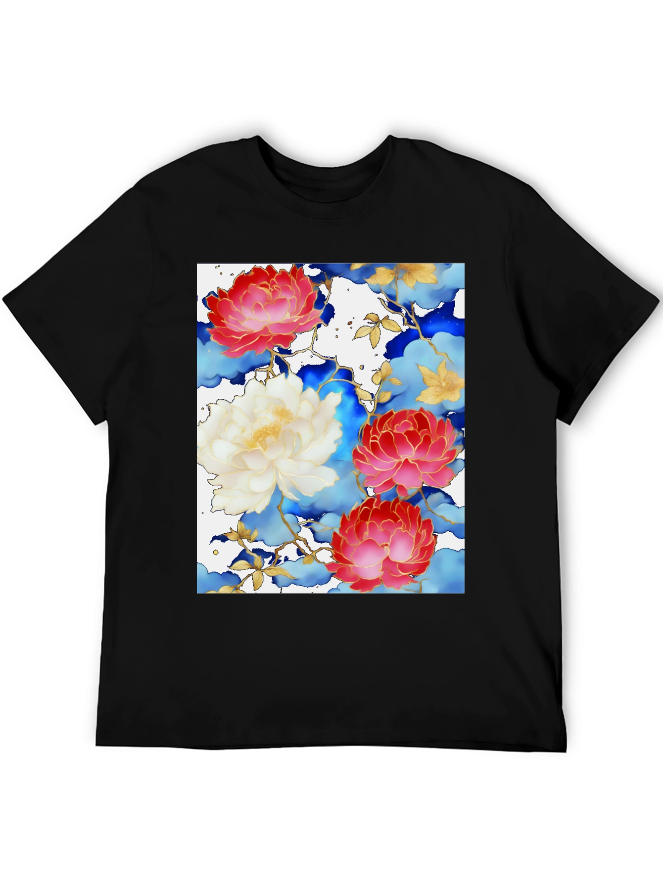 Floral Art Graphic Print Tee