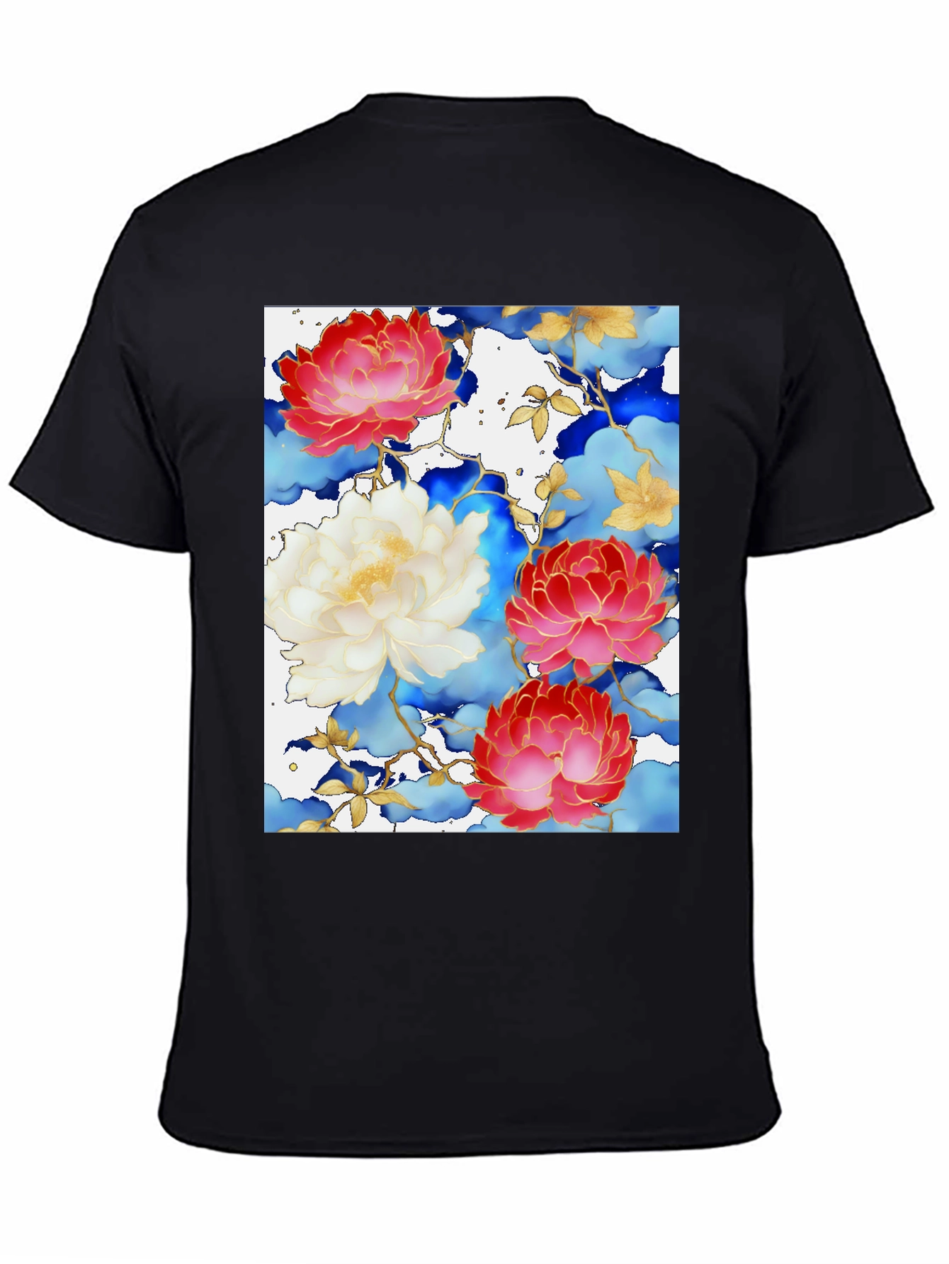 Floral Art Graphic Print Tee
