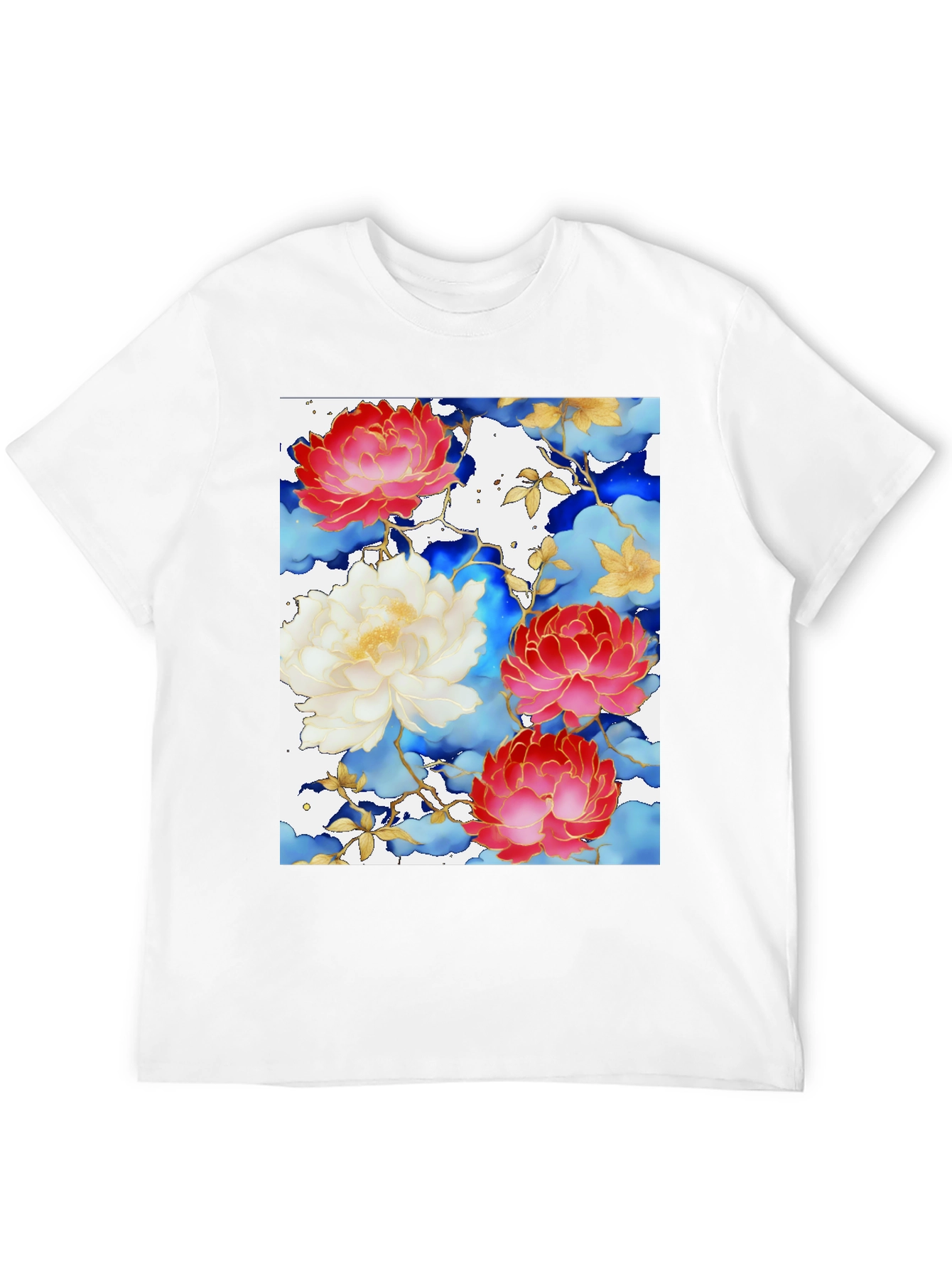 Floral Art Graphic Print Tee