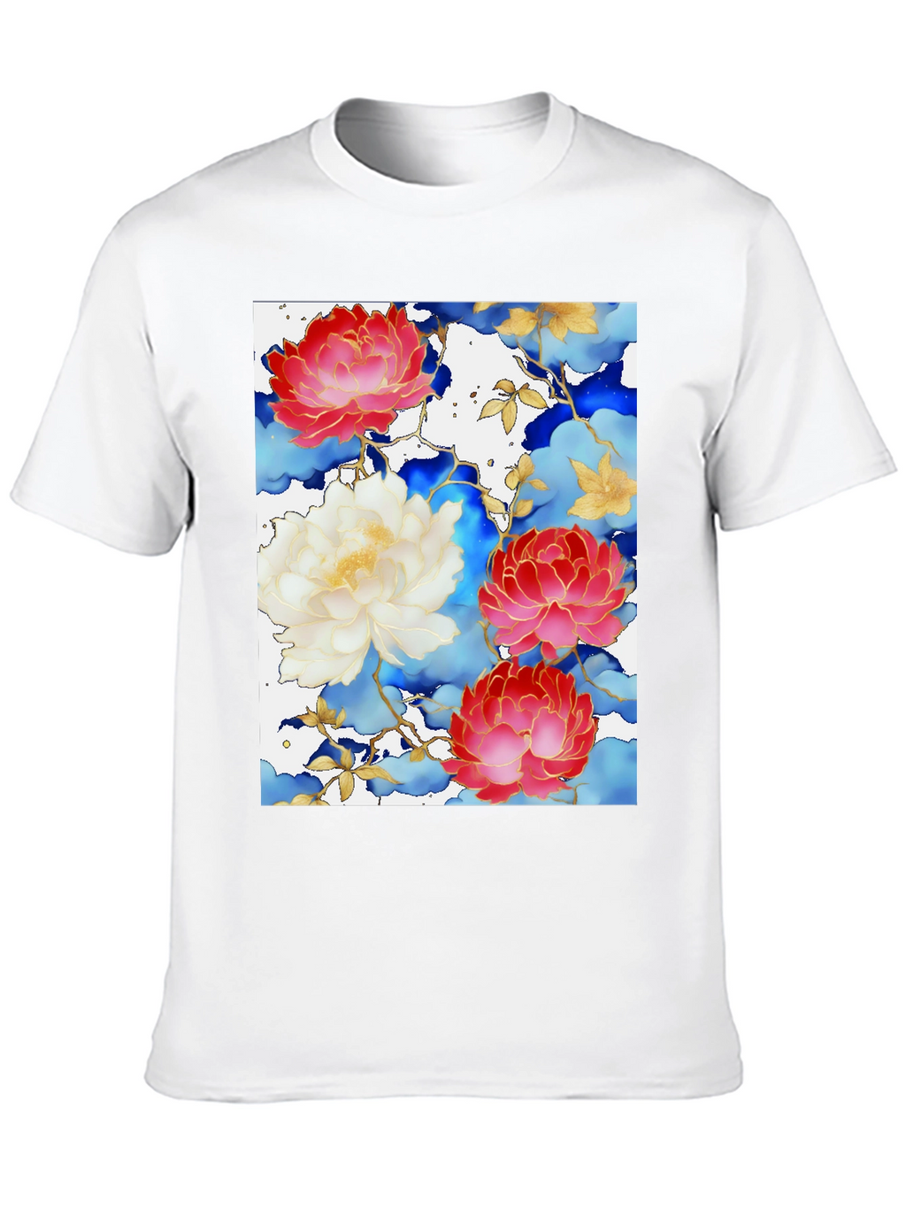 Floral Art Graphic Print Tee
